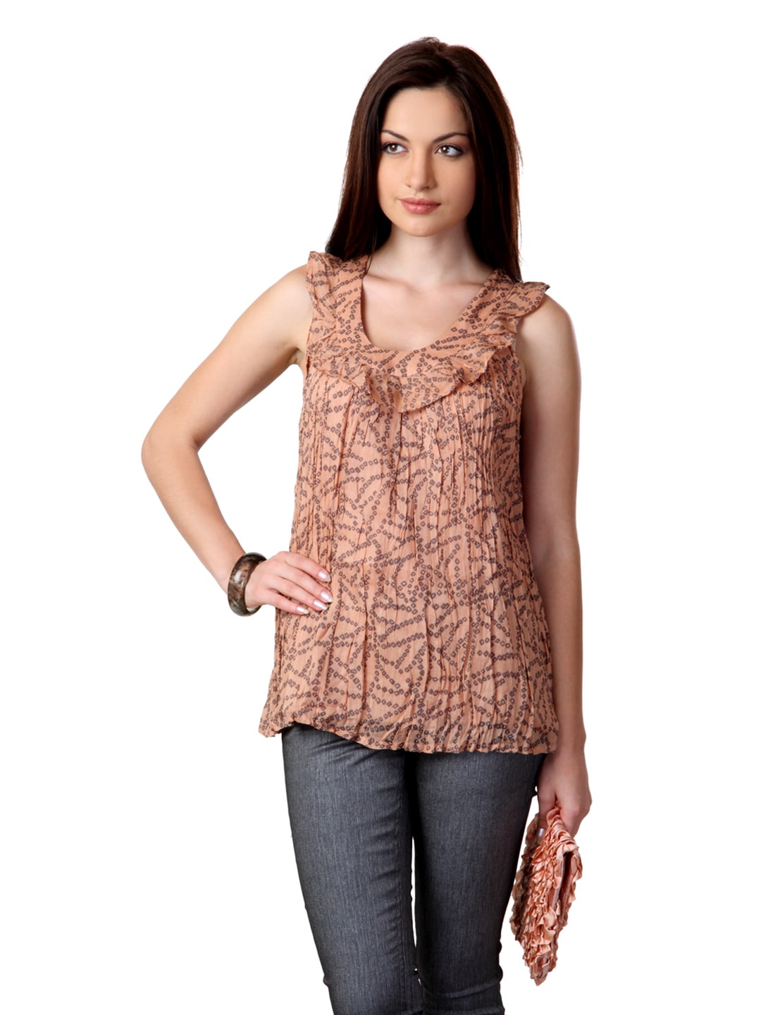 French Connection Women Brown top