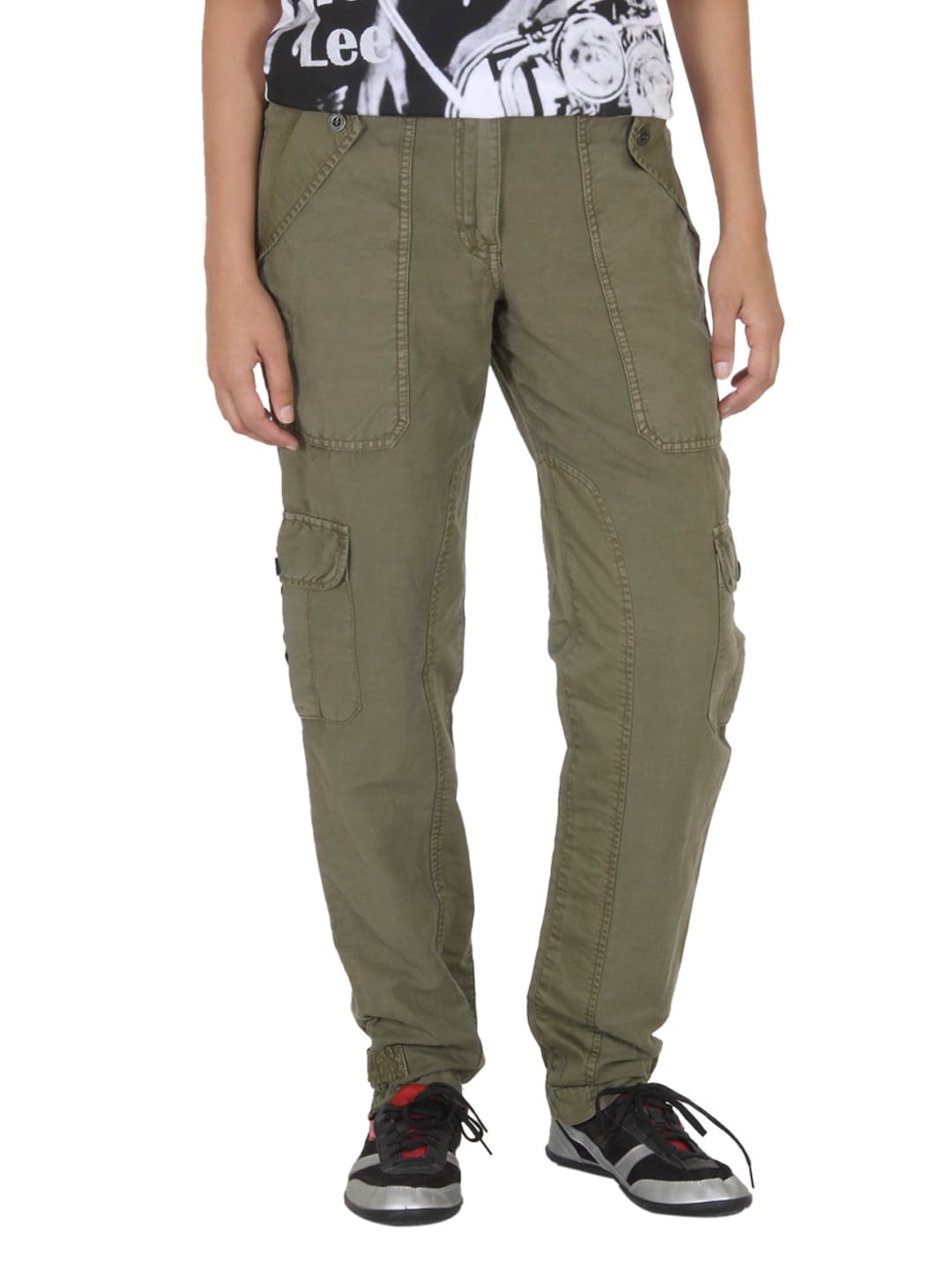 French Connection Women Olive Trousers