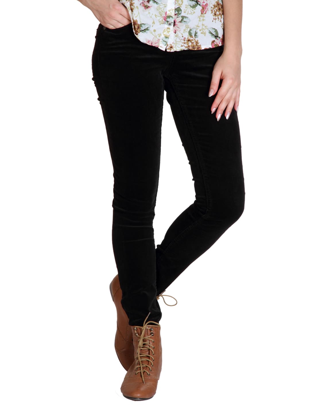 French Connection Women Black Trousers