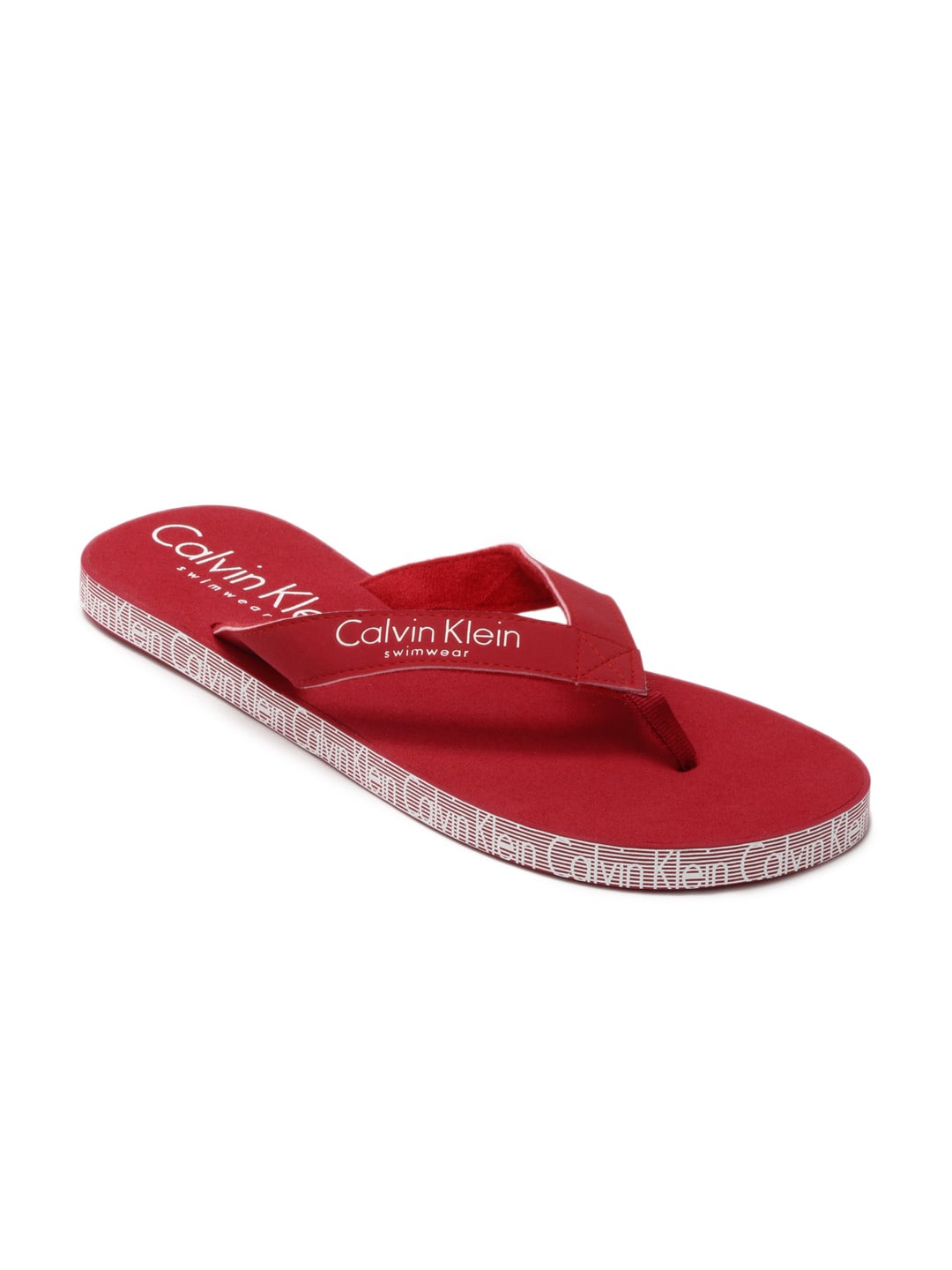 Calvin Klein Men Red Flip Flops