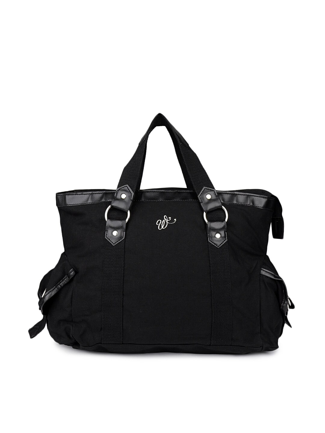 Wrangler Women Black Canvas Handbag