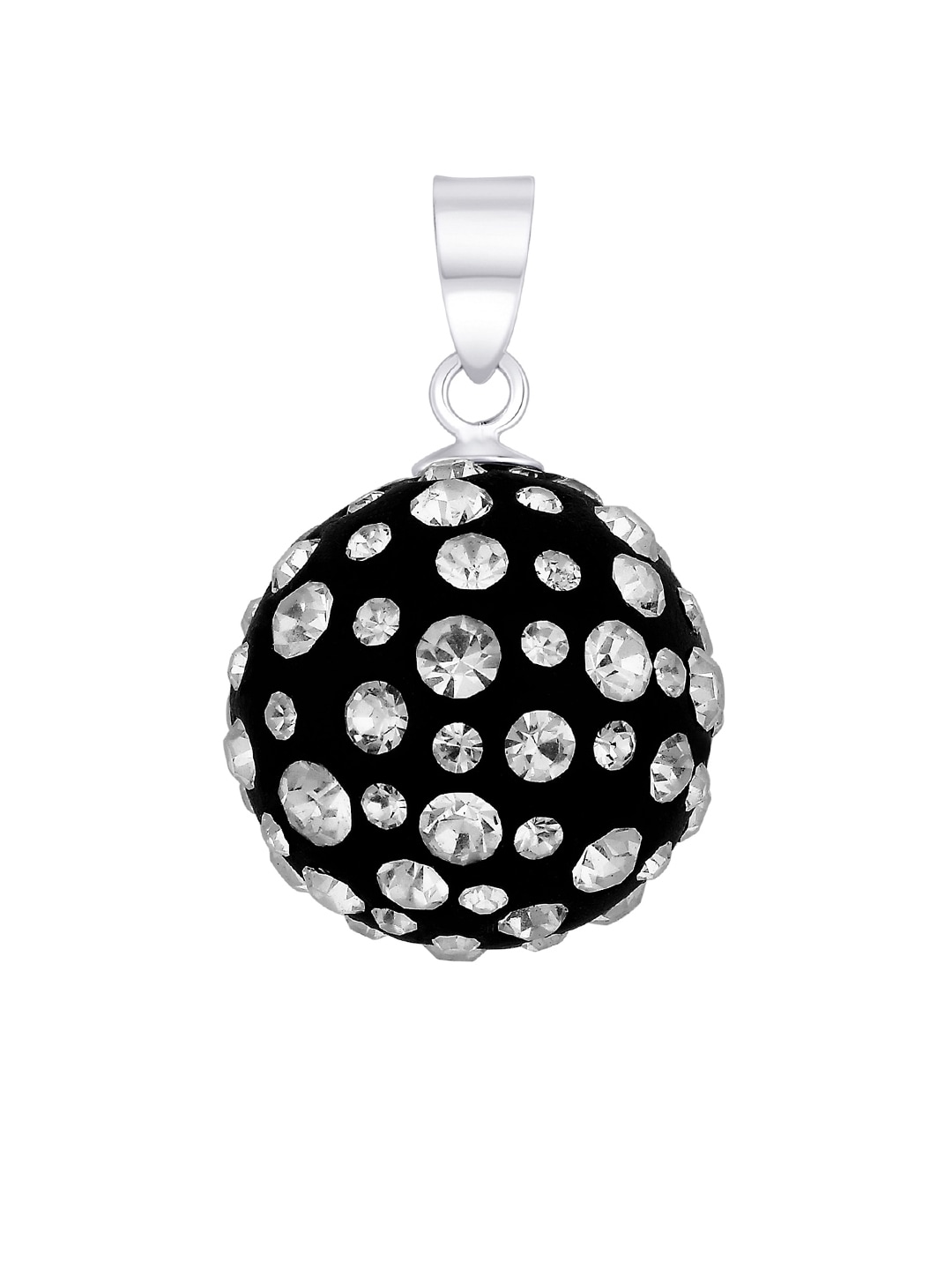 Lucera Women Black Silver Pendant with Chain