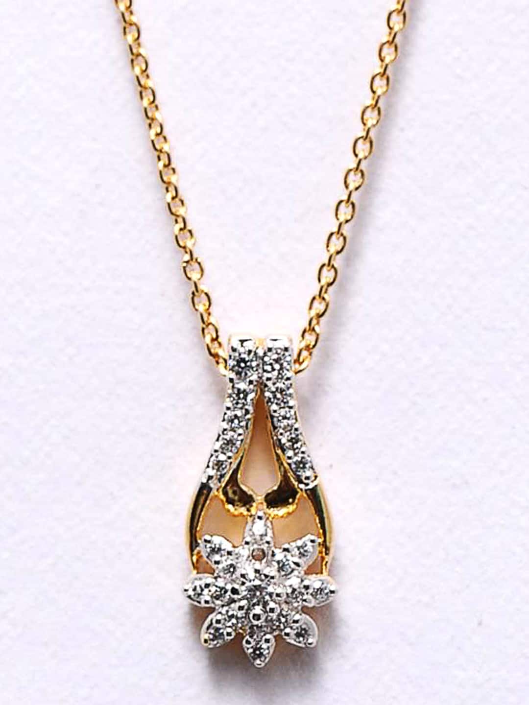 Lucera Women Gold Pendant and Chain