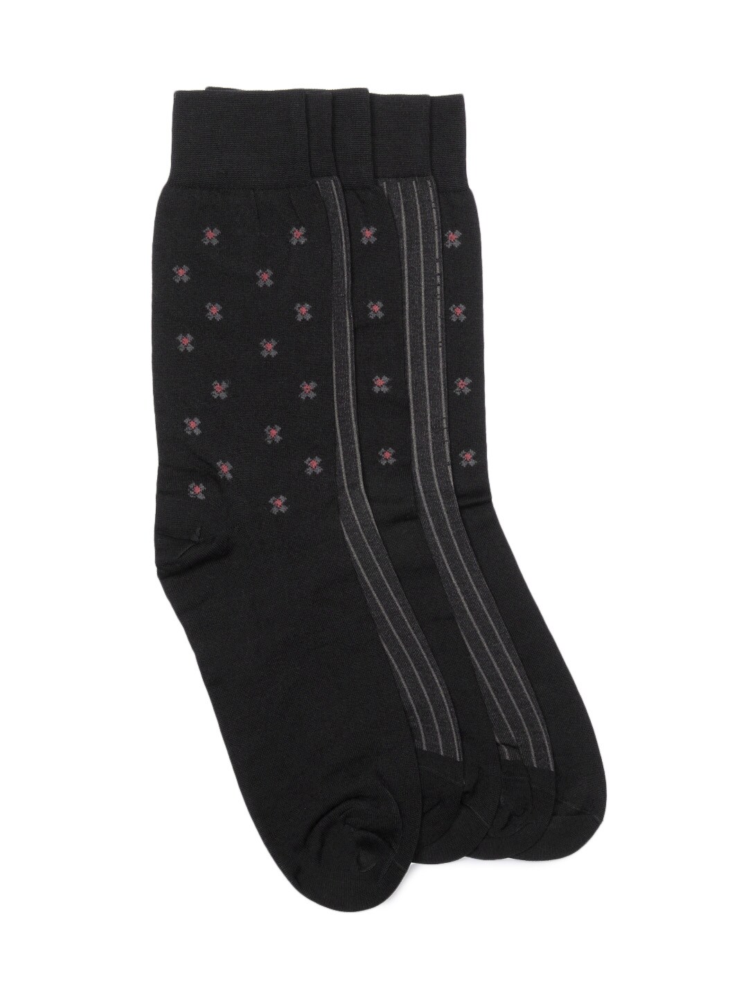 Arrow Men Black Pack of 5 Plating Design Socks