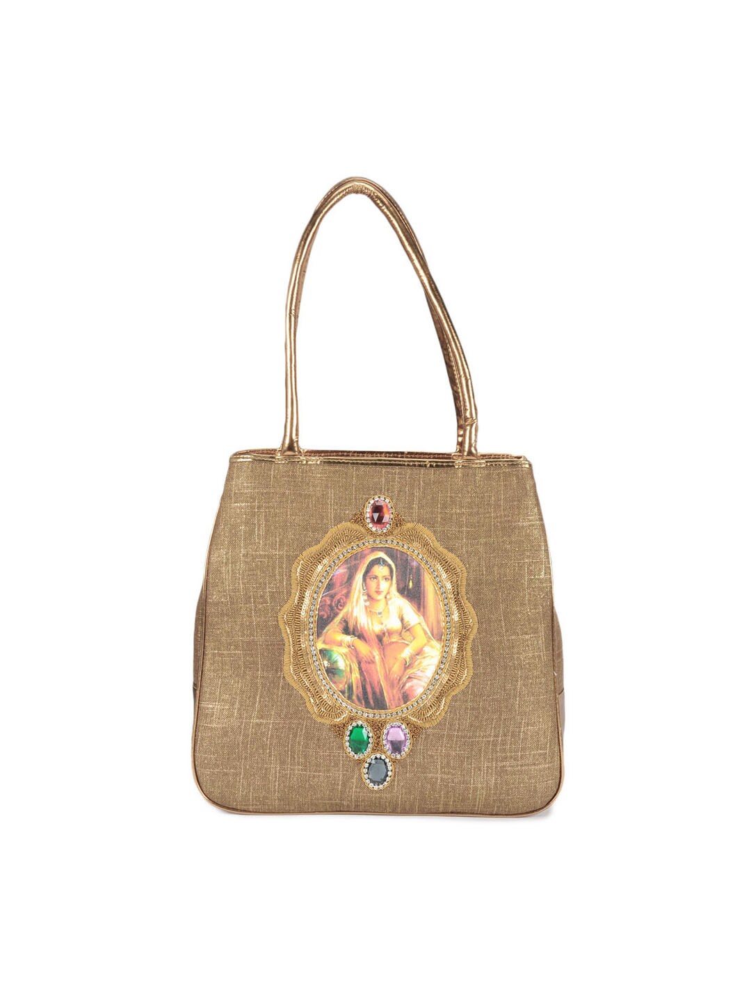 Rocia Women Golden Handbag