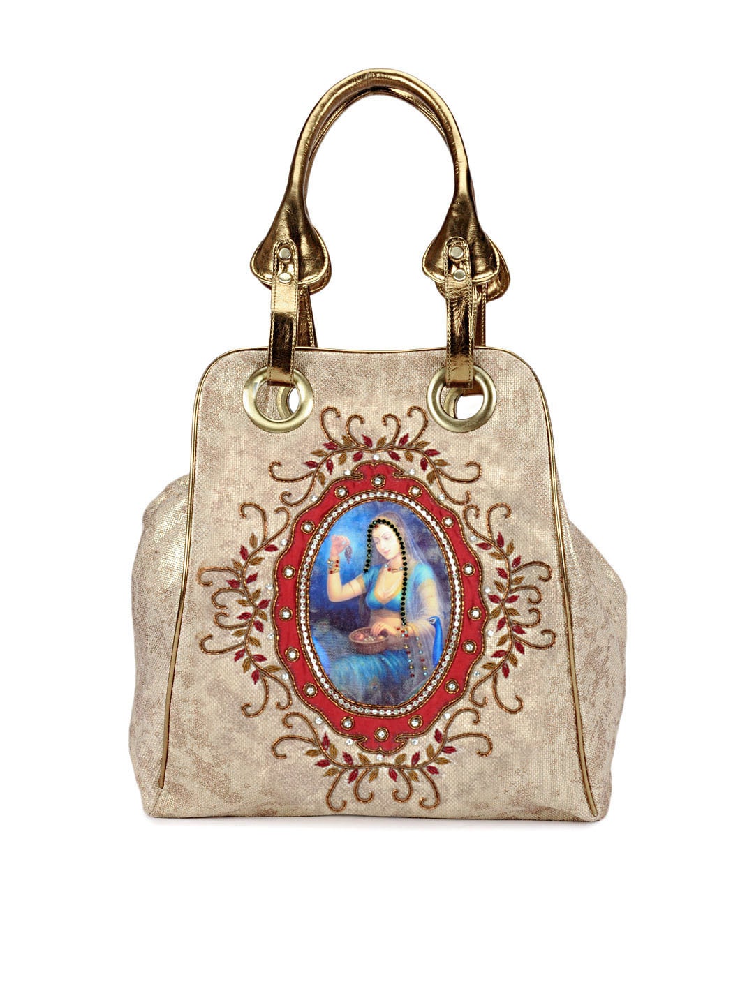 Rocia Women Gold Handbag