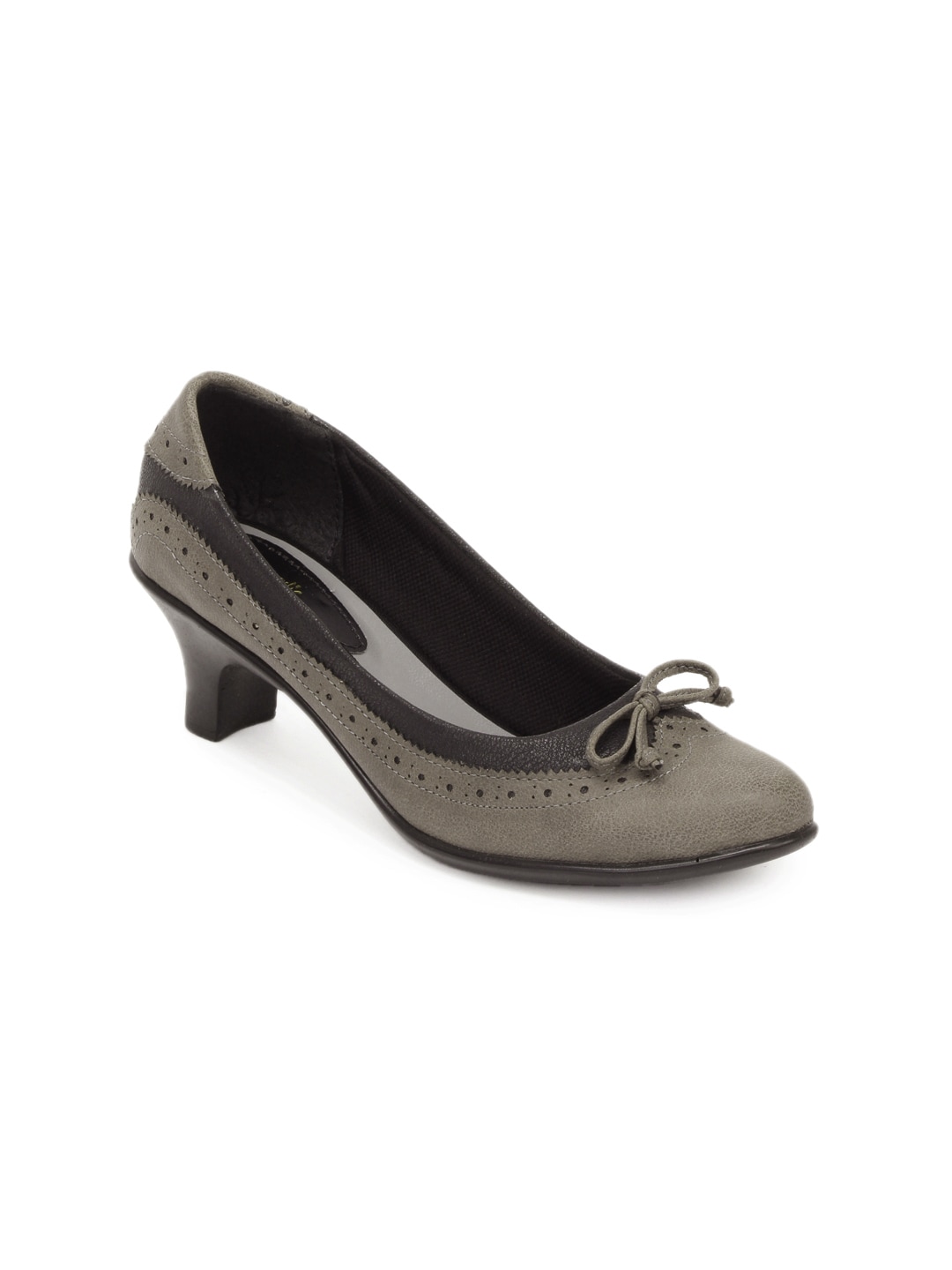 Catwalk Women Black & Grey Heels