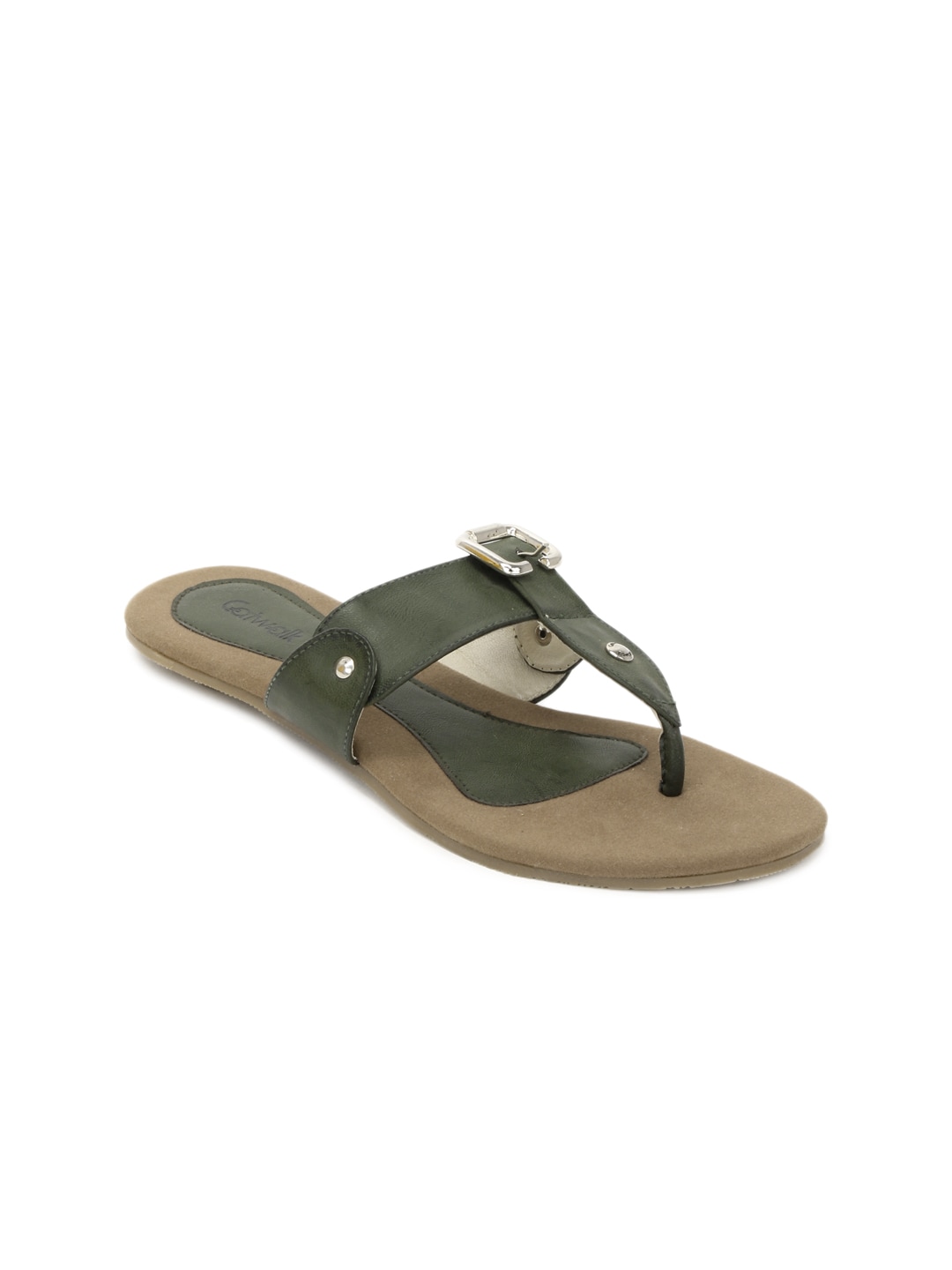 Catwalk Women Olive Flats