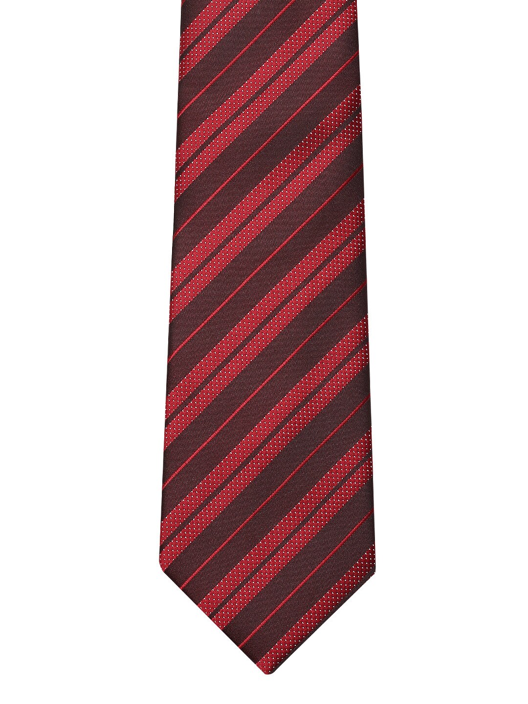 Park Avenue Men Red & Brown Striped Tie