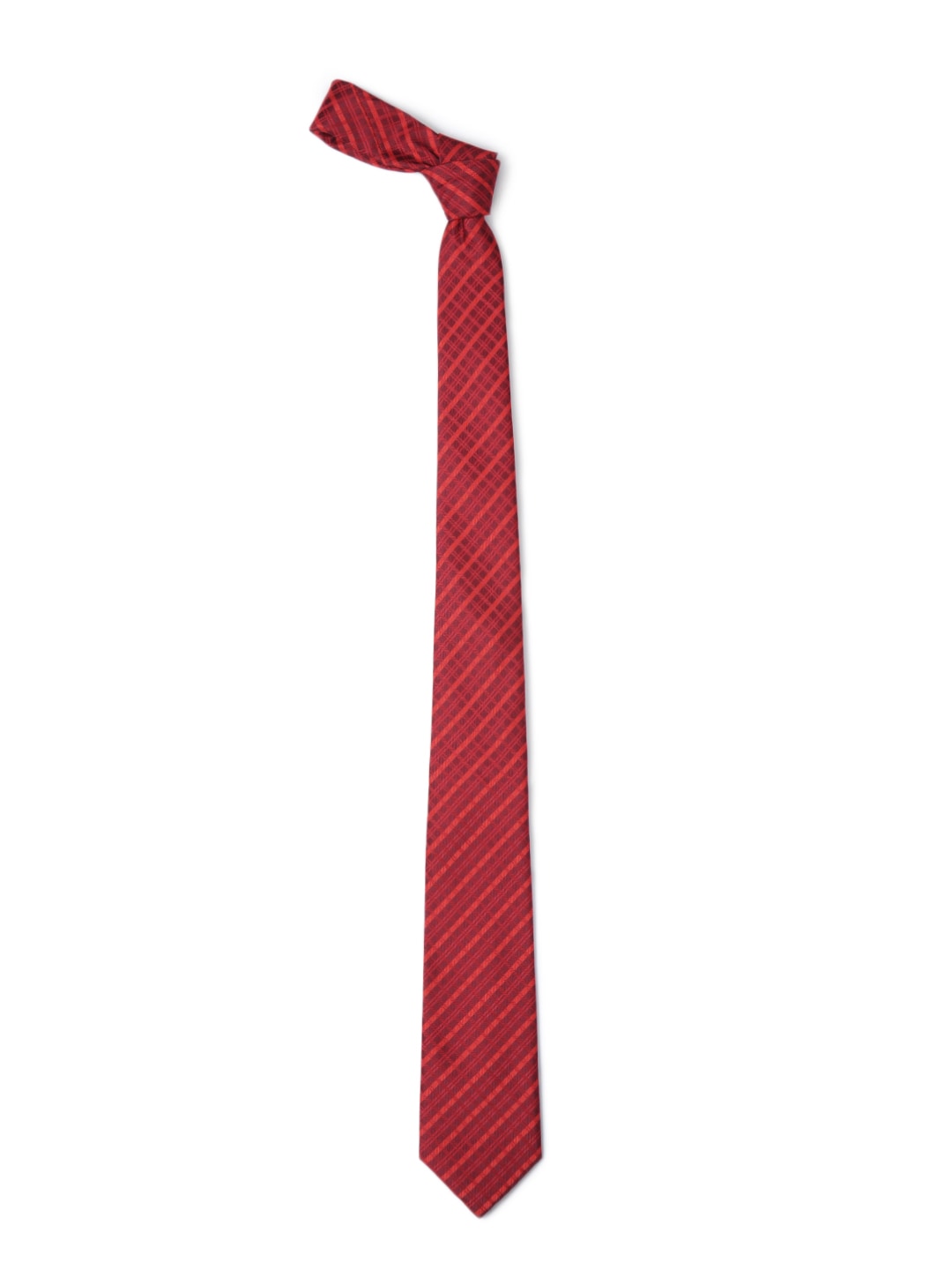Park Avenue Red Checked Tie