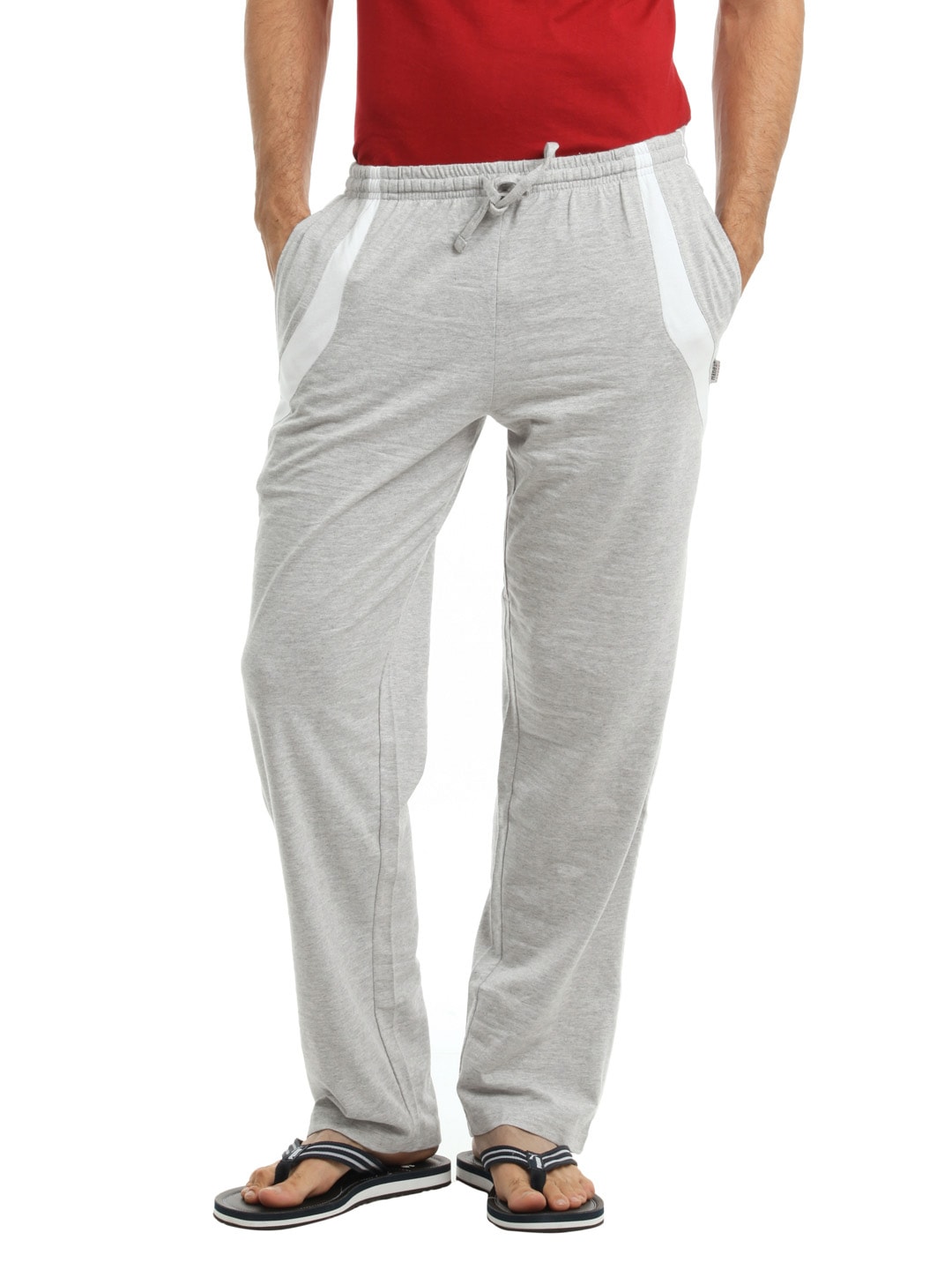 Hanes Men Grey Relaxed Sports Pants