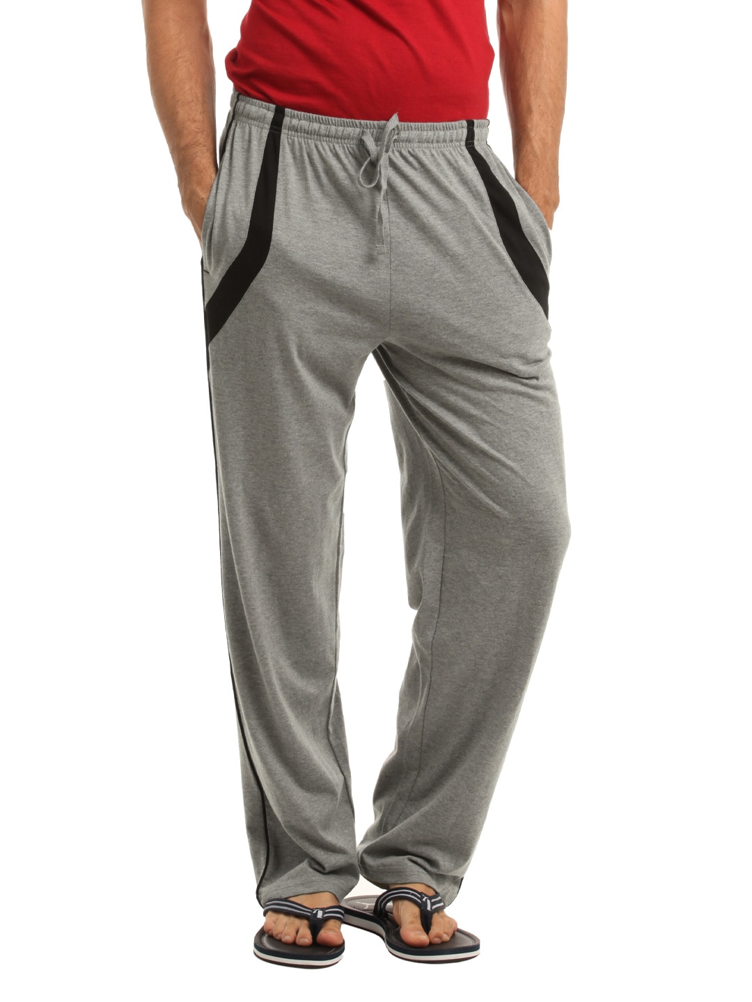 Hanes Men Grey Relaxed Sports Pants
