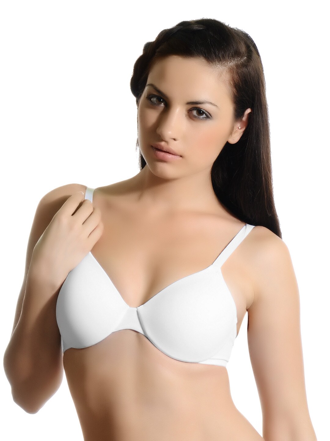 Hanes Women White Concealing Petals Underwire Moulded Bra