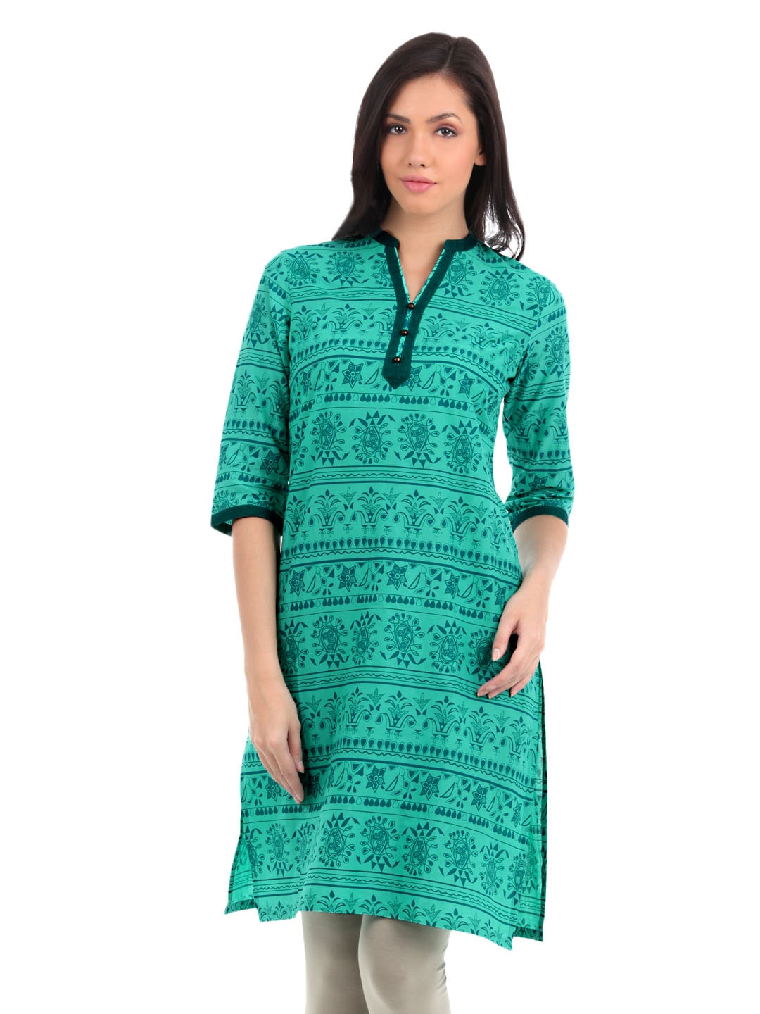 Aurelia Women Green Kurta