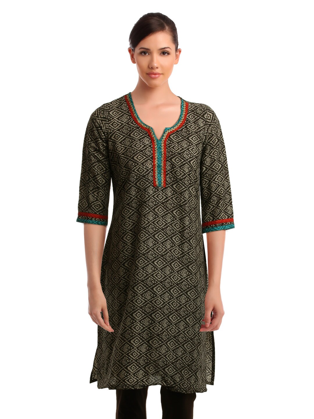 Aurelia Women Brown Kurta