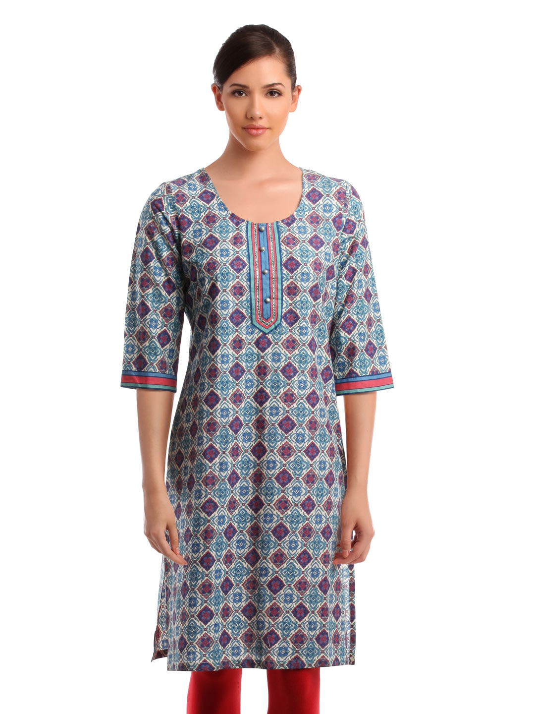 Aurelia Women Off white Printed Kurta