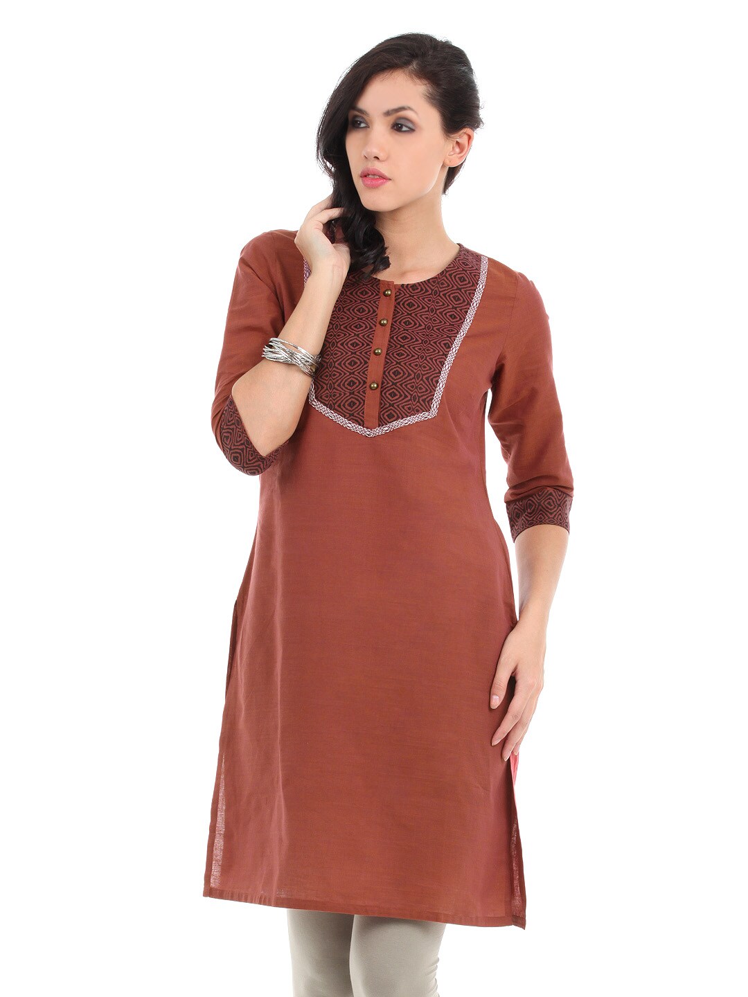 Aurelia Women Rust Kurta