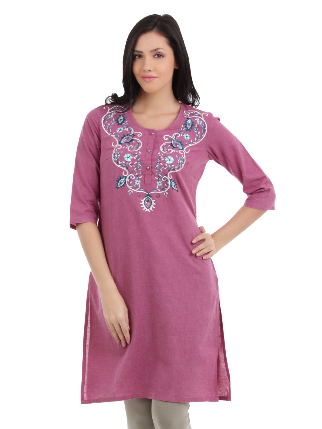 Aurelia Women Pink Kurta