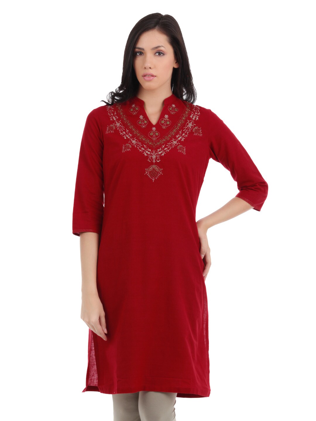 Aurelia Women Red Kurta