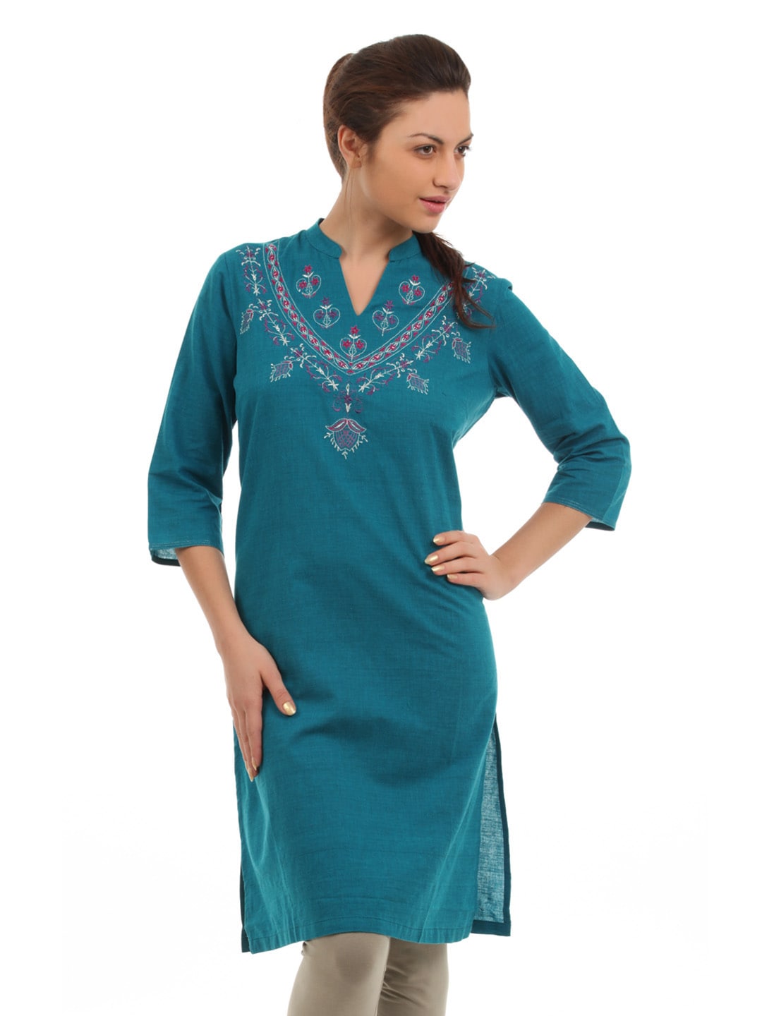 Aurelia Women Blue Kurta