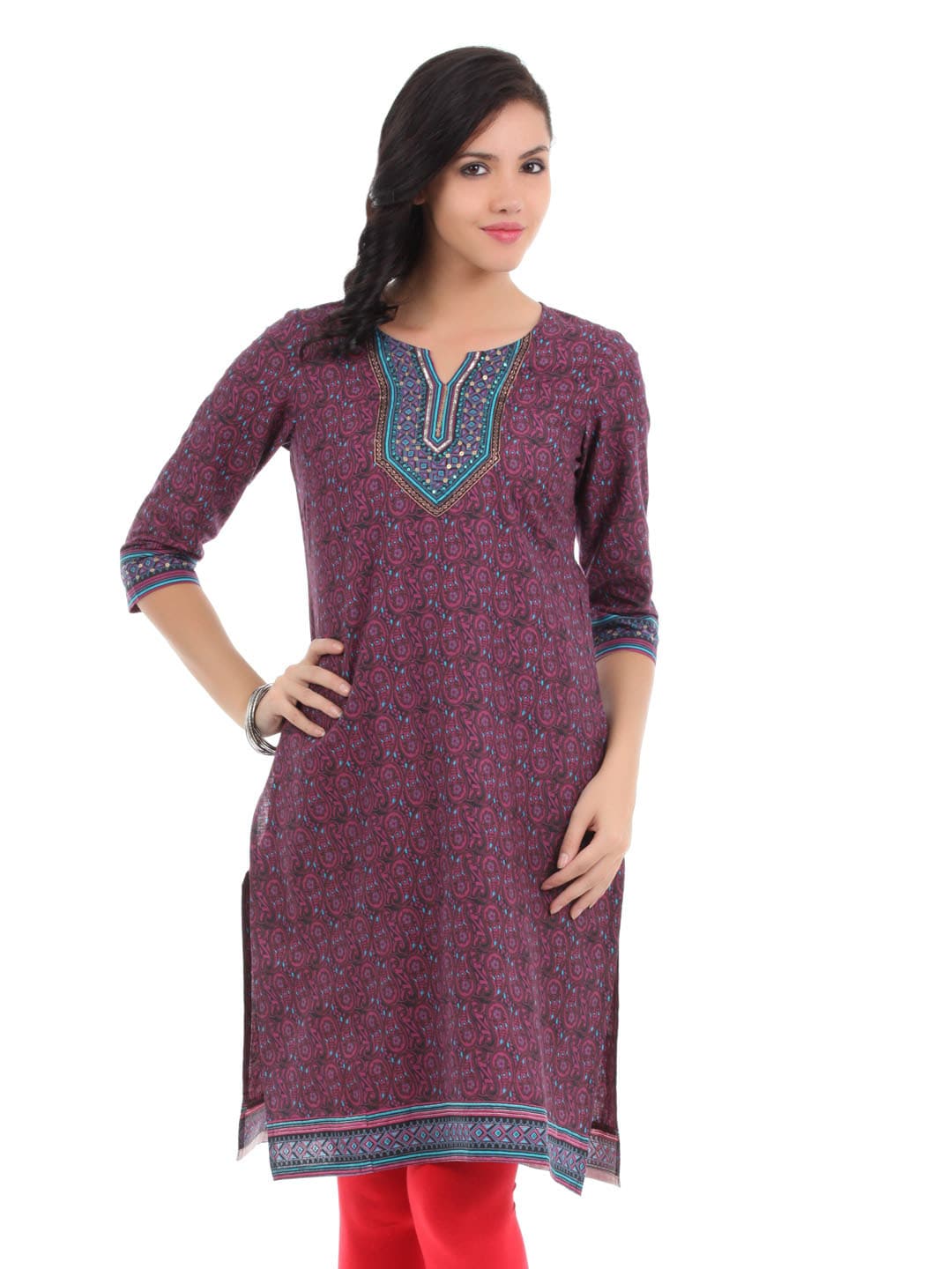 Aurelia Women Purple Kurta