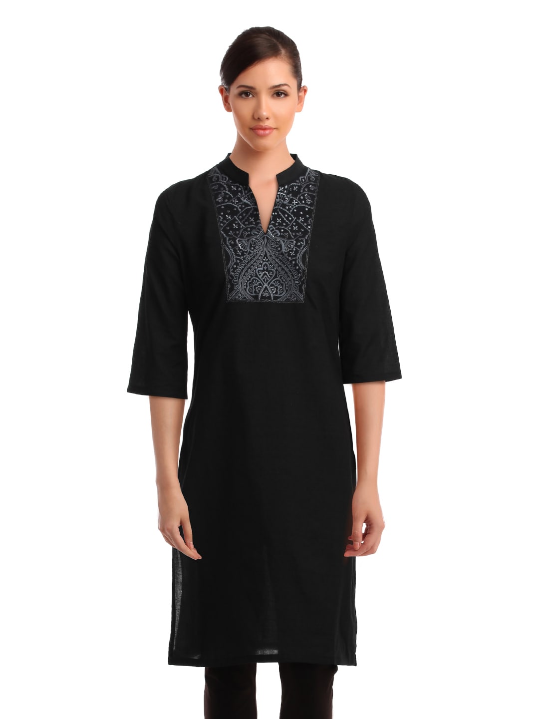 Aurelia Women Black Kurta