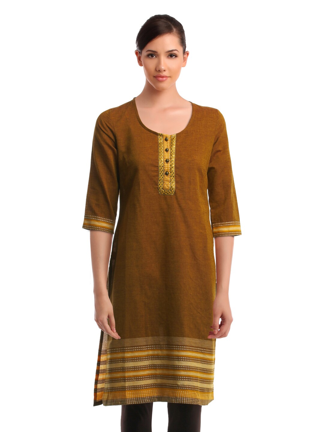 Aurelia Women Mustard Kurta