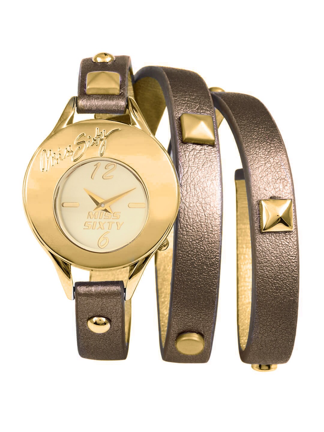 Miss Sixty Gold Dial Watch