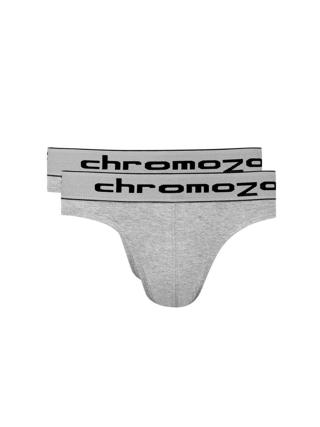 Chromozome Men Pack of 2 Grey Briefs