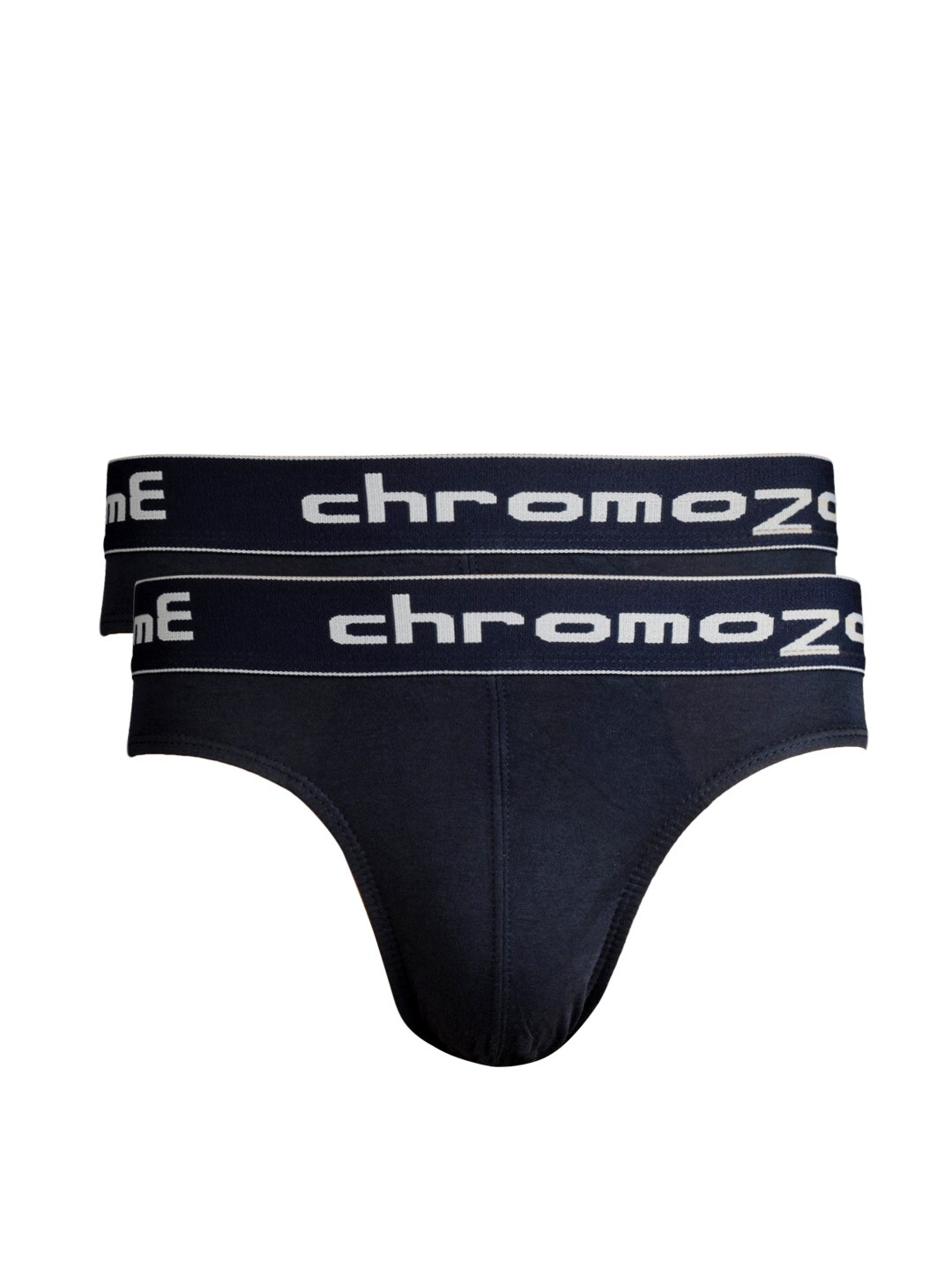 Chromozome Men Navy Blue Pack of 2 Briefs