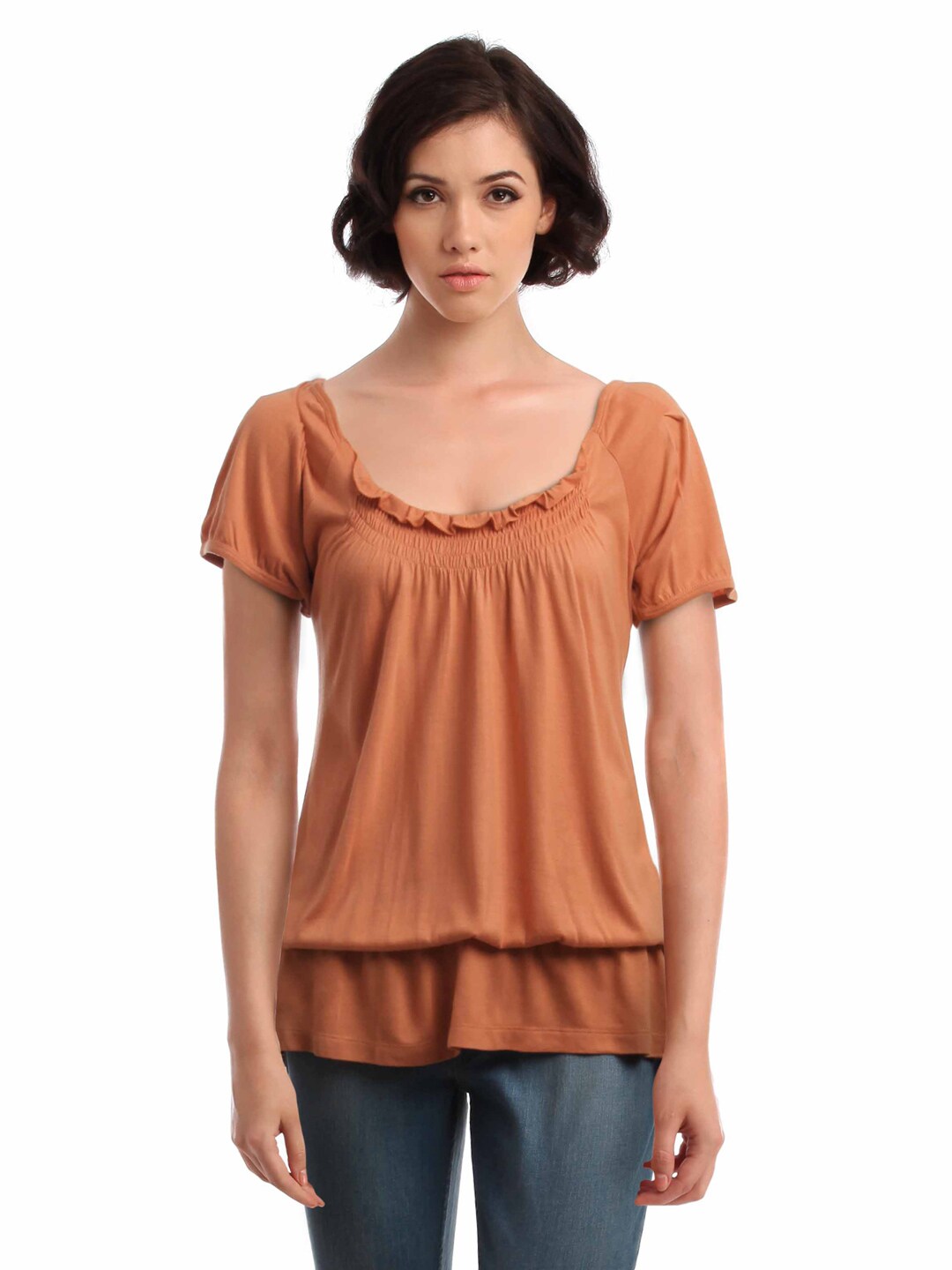 Latin Quarters Women Orange Top