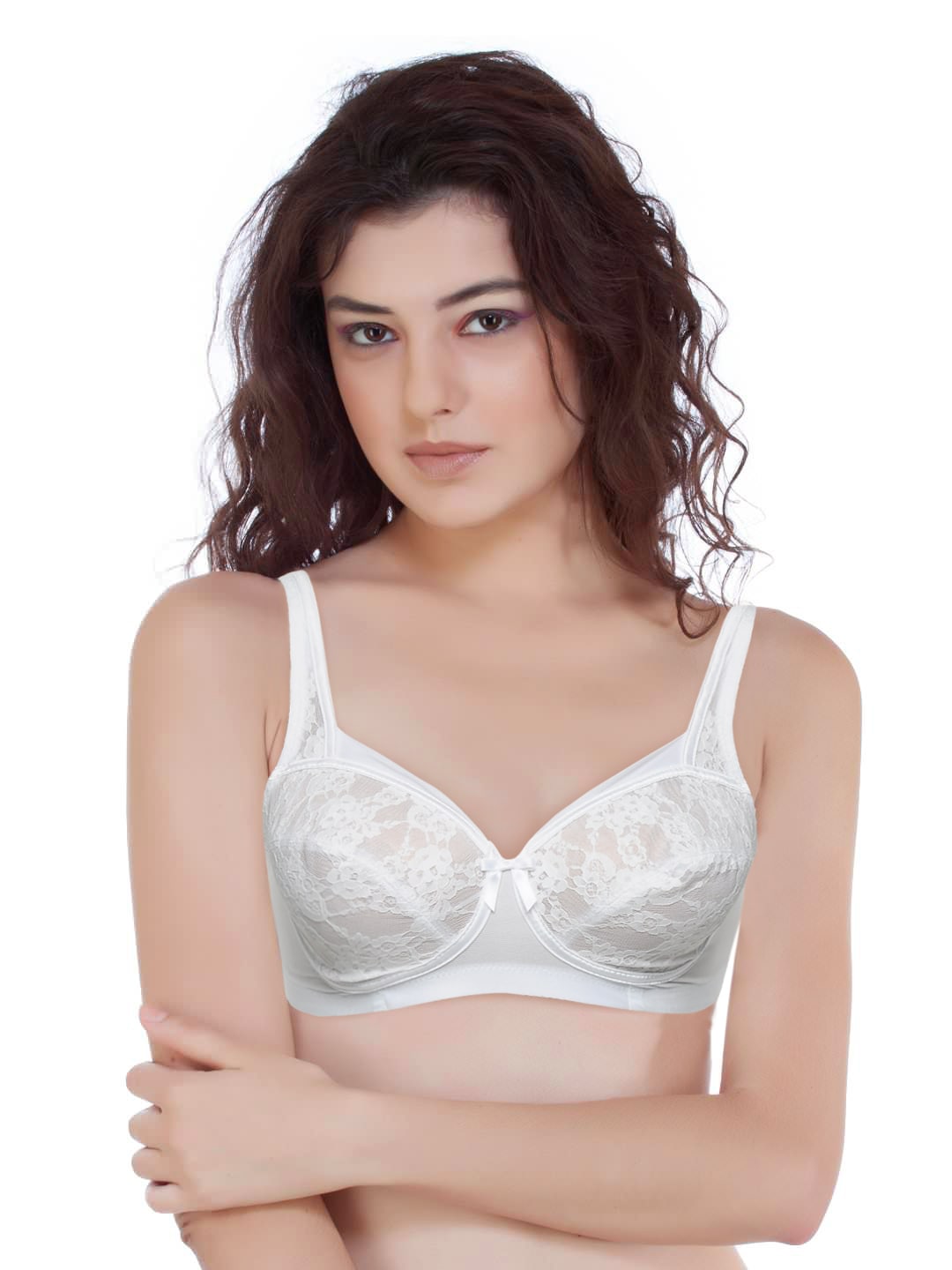 Enamor White Full Figure Bra