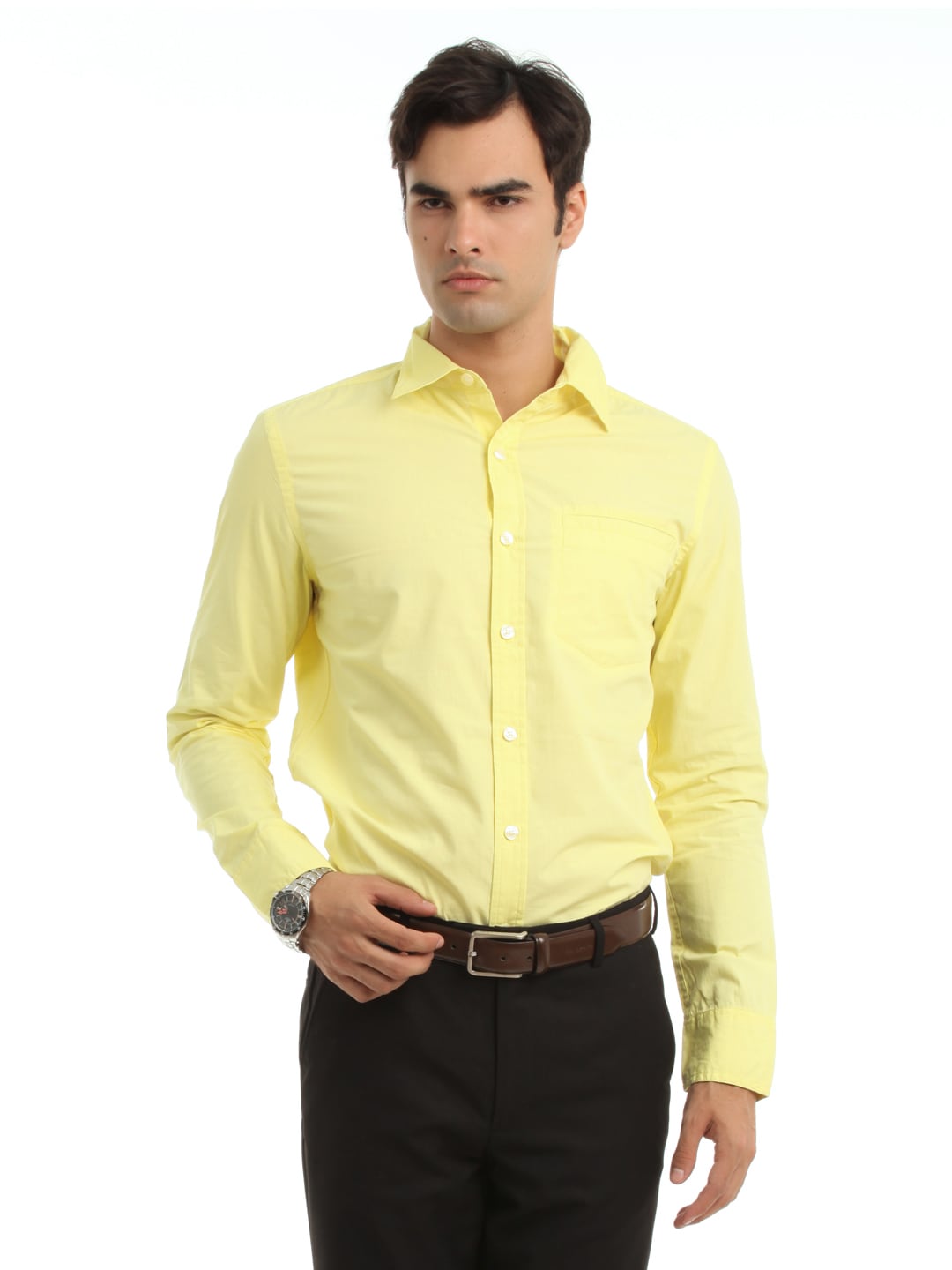 Myntra Men Yellow Shirt