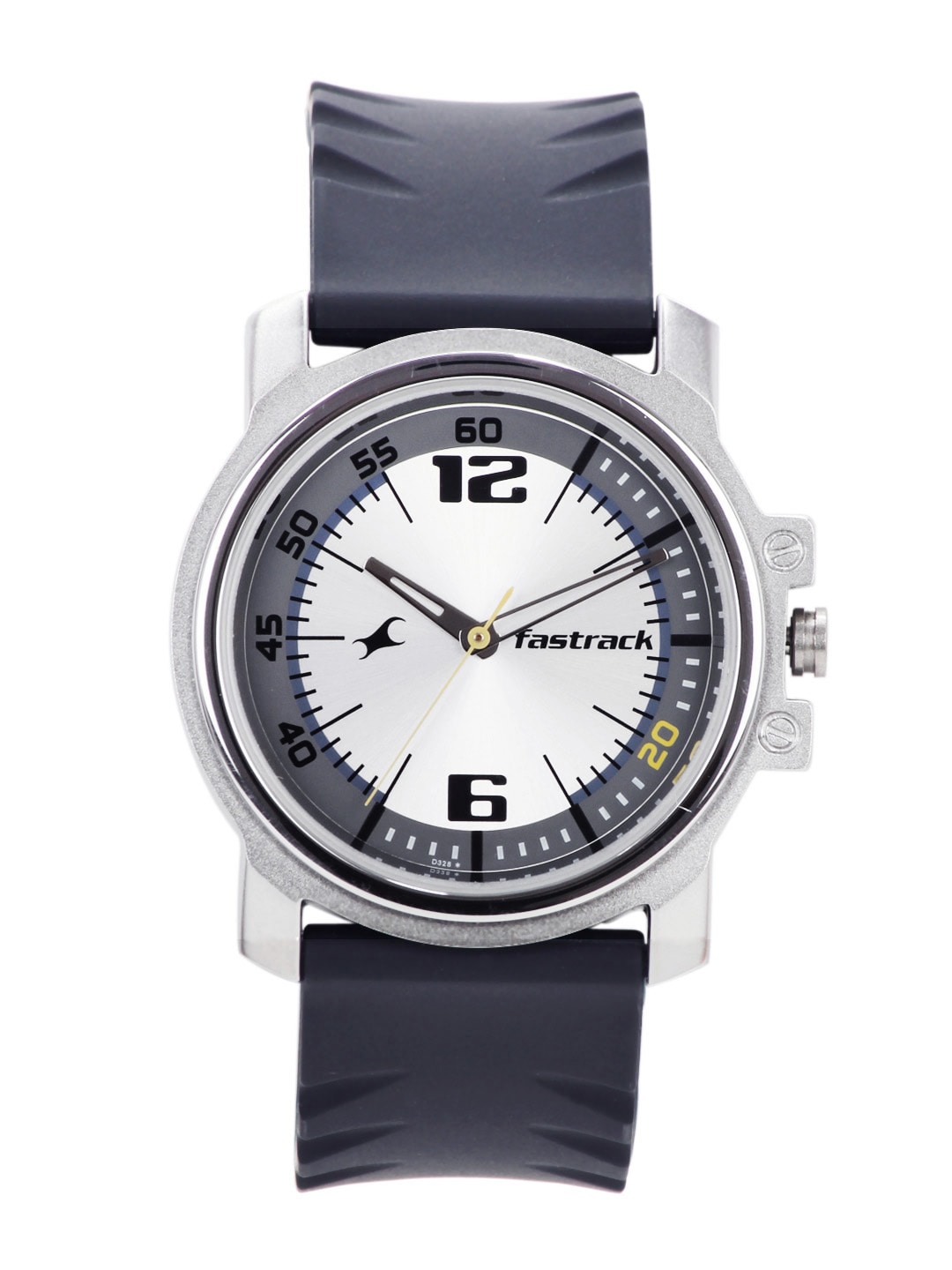 Fastrack Men Grey & Sliver-Toned Dial Watch NA3039sp01