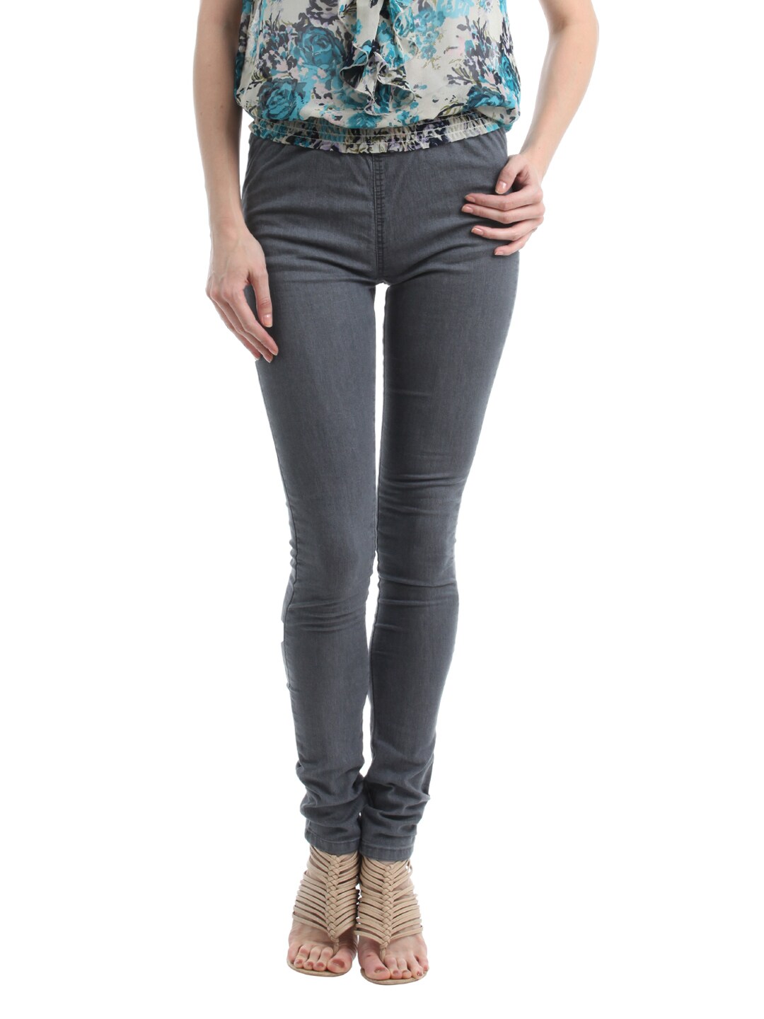 Kraus Jeans Women Grey leggings