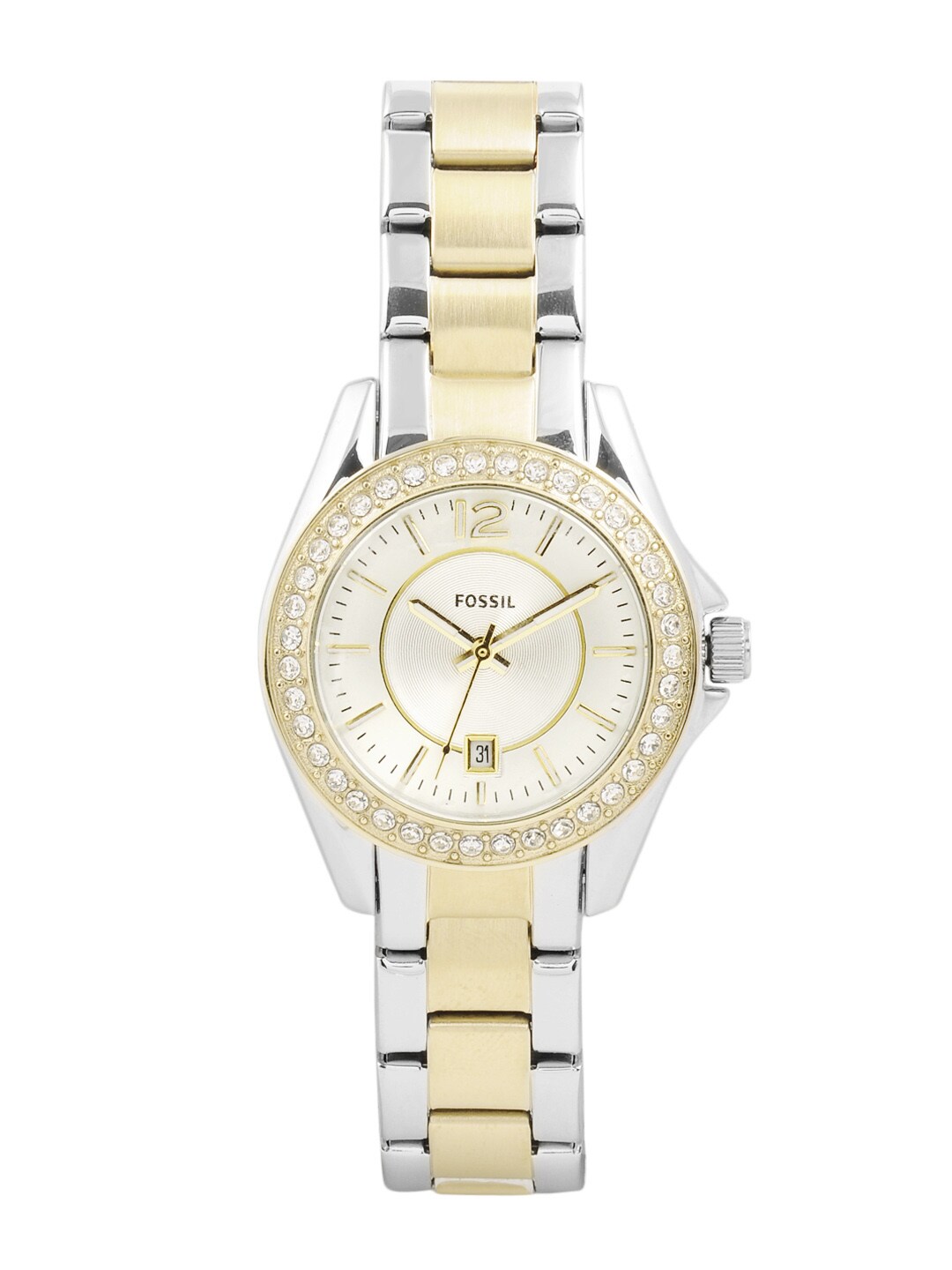 FOSSIL Women Silver-Toned Dial Watch ES2880