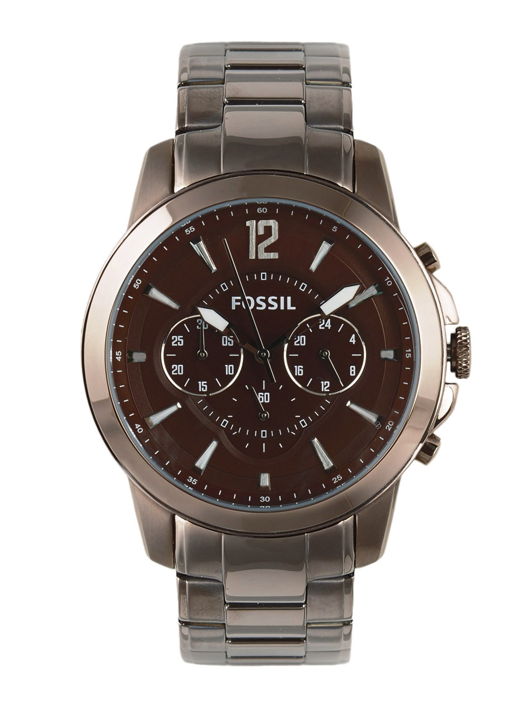 Fossil Men Brown Dial Chronograph Watch FS4608