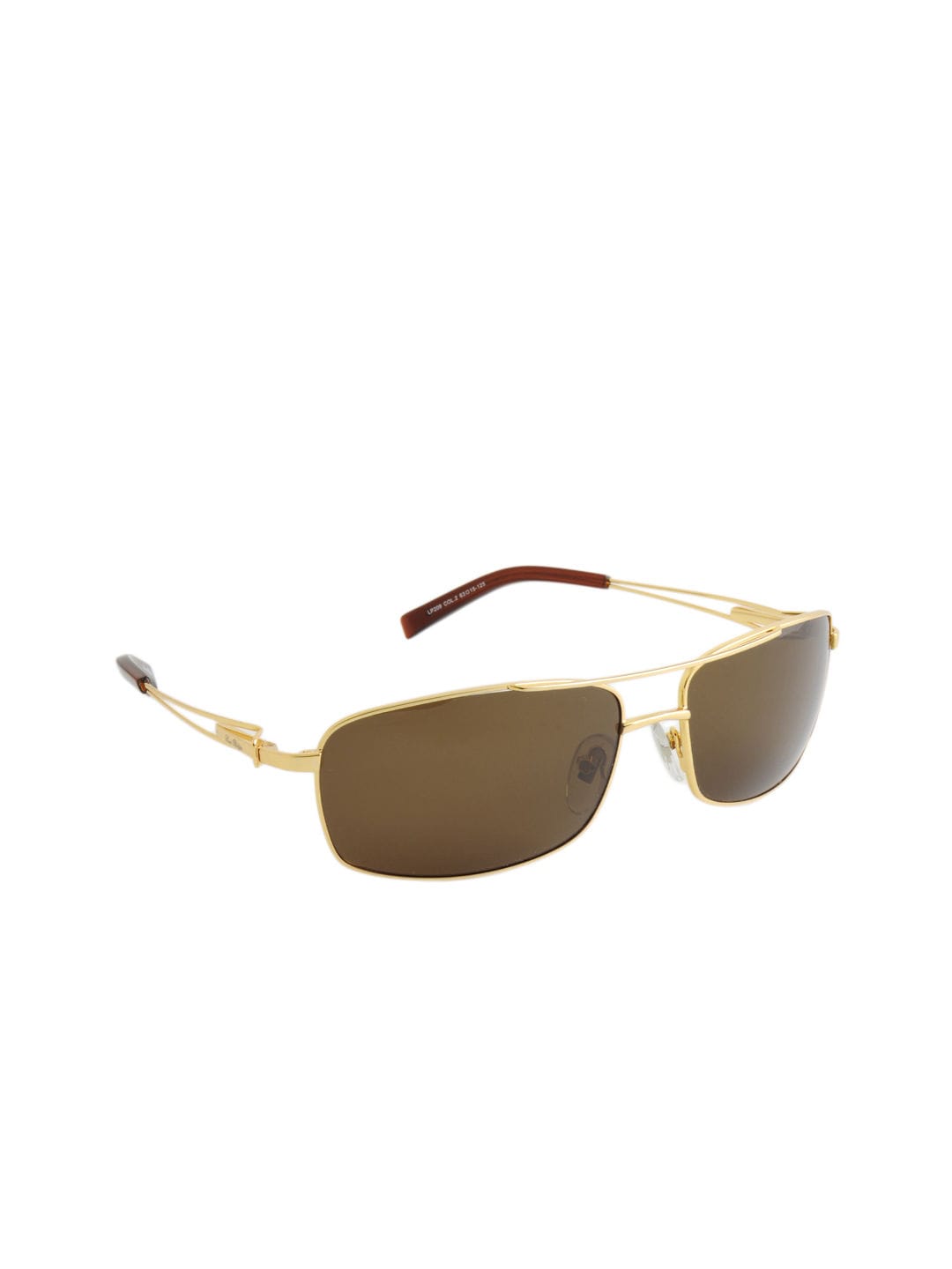 Louis Philippe Men Gold Sunglasses