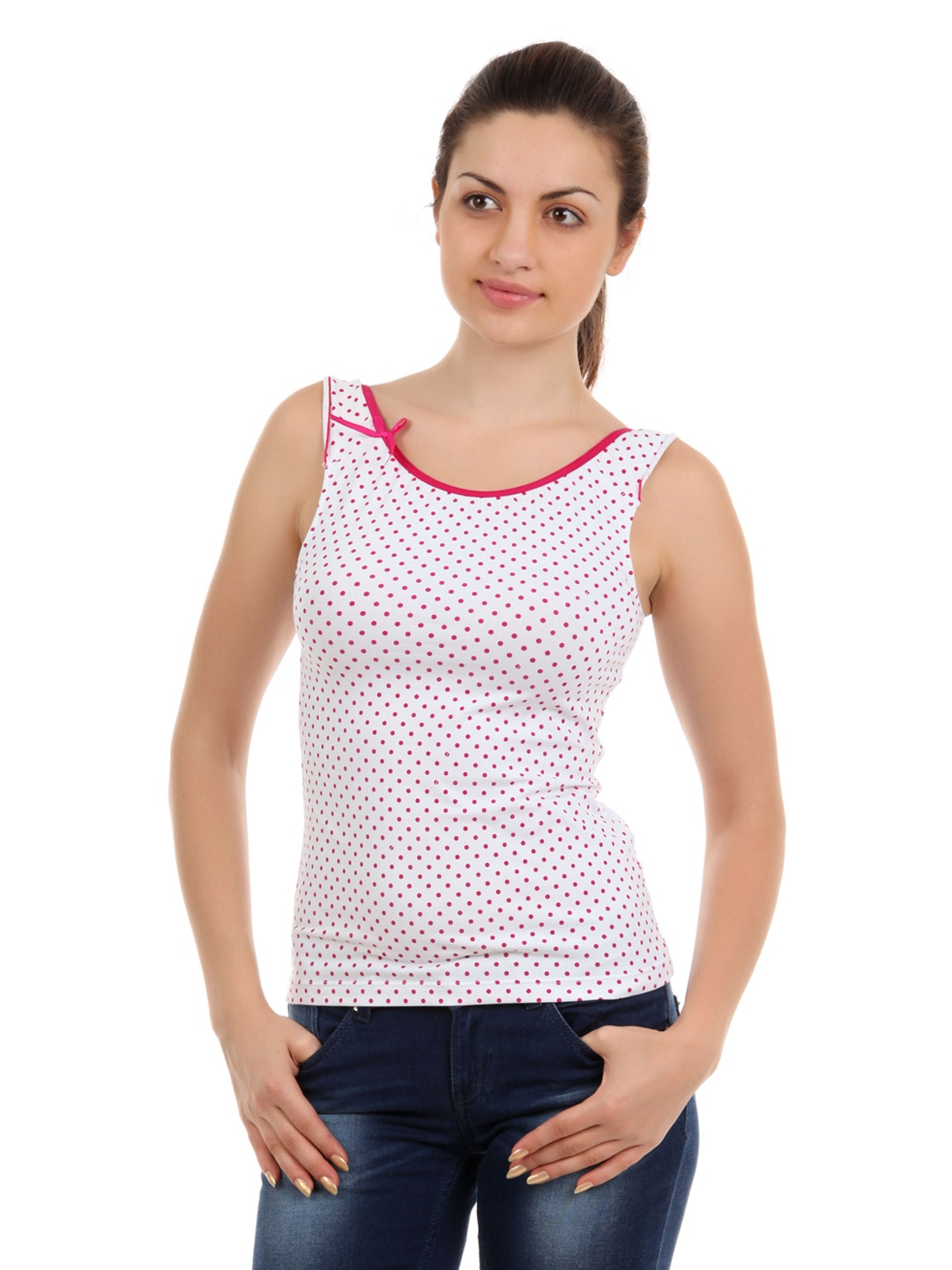 Bwitch White Printed Camisole