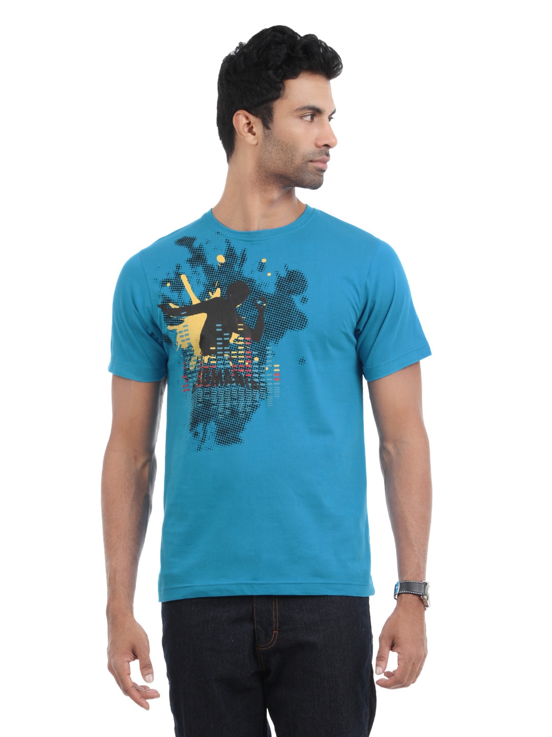 Myntra Men Blue T-shirt