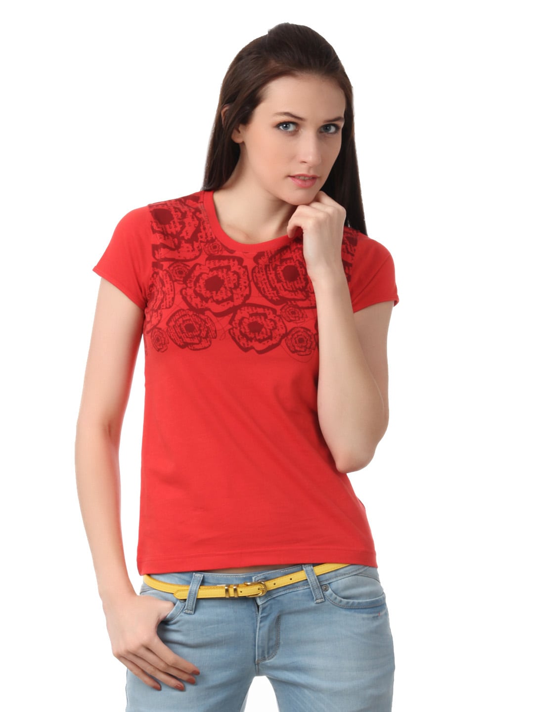 Myntra Women Red T-shirt