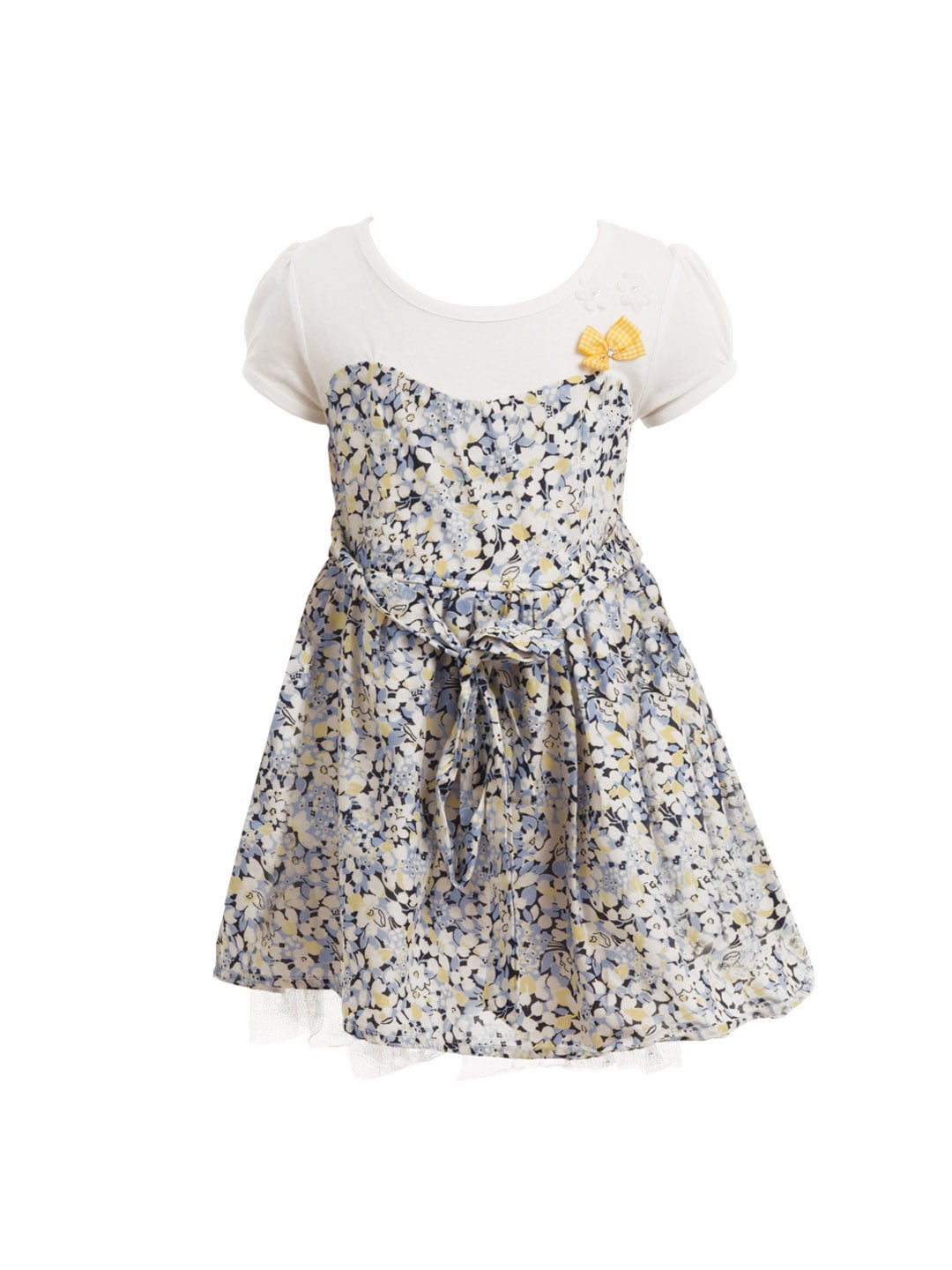 Doodle Girls Blue Printed Dress