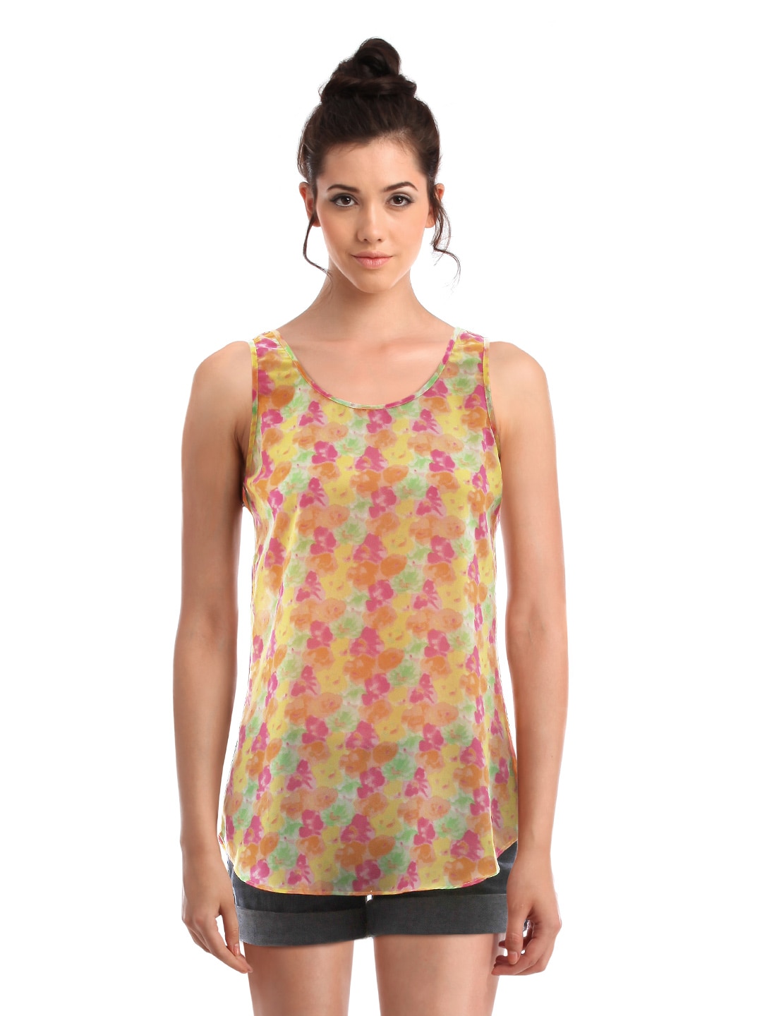 Femella Women Multicolour Open Back Top