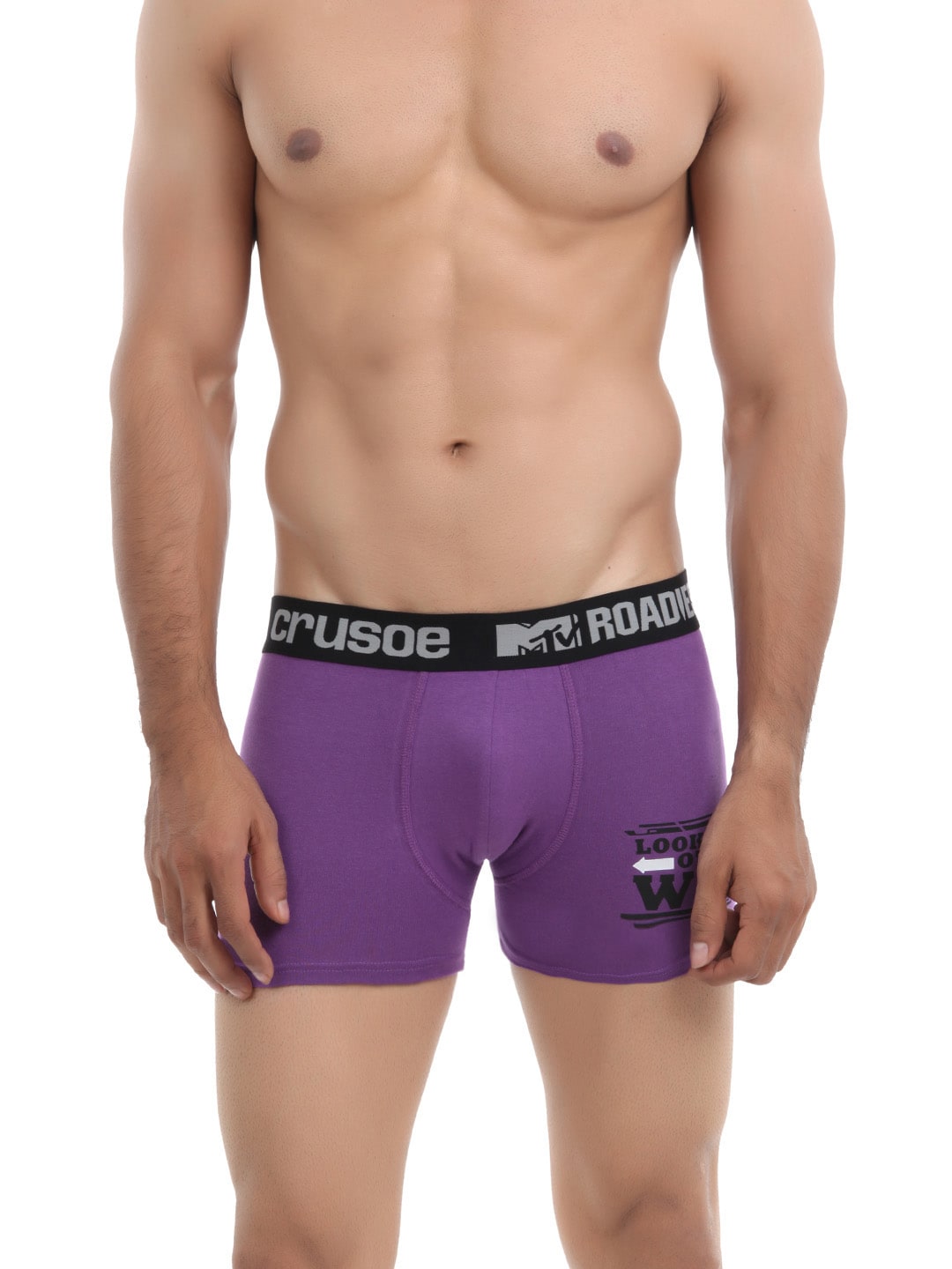 Crusoe Men Purple Boxer Briefs