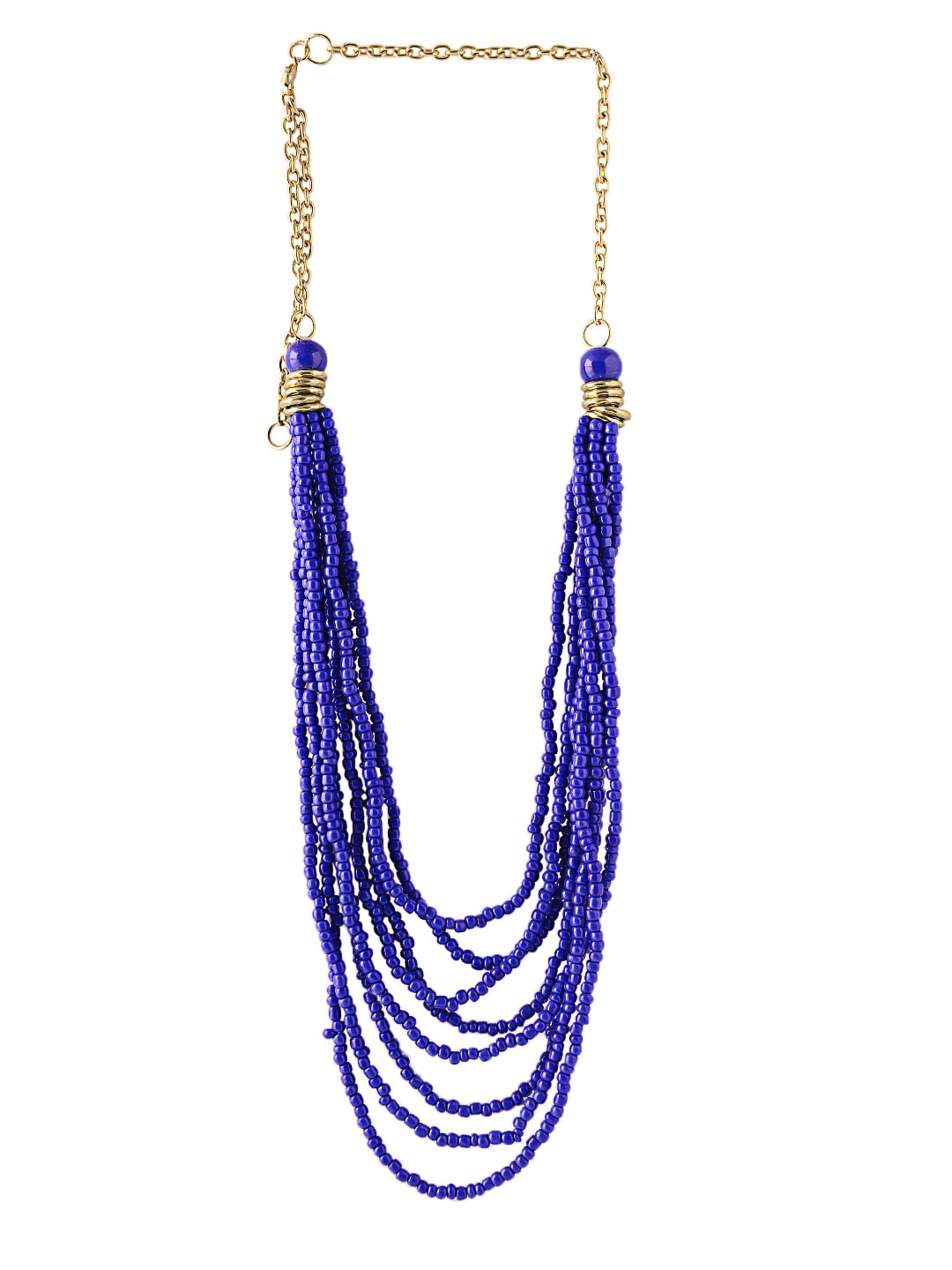 ToniQ Women Blue Beaded Necklace