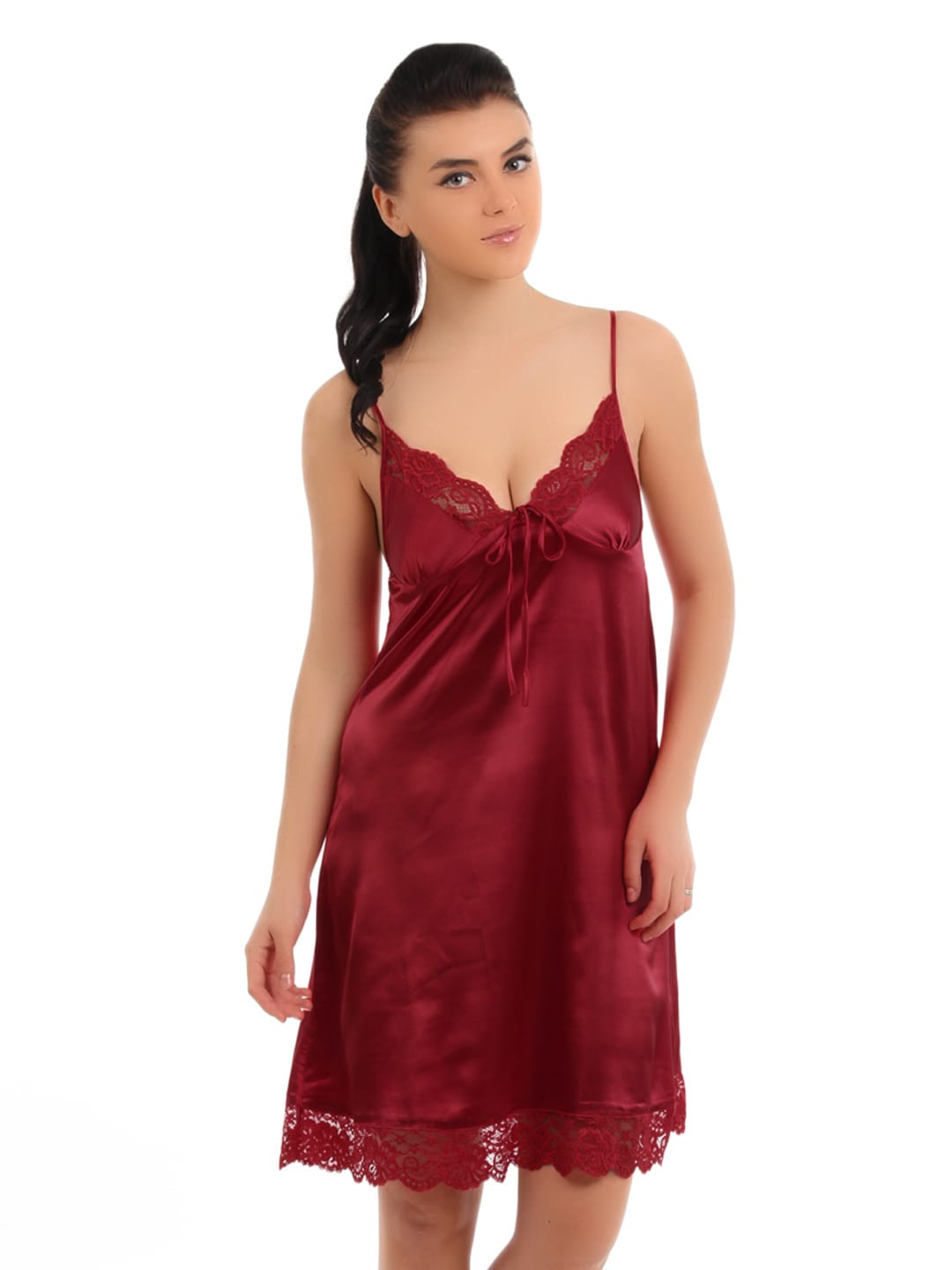 Red Rose Women Red Nightdress