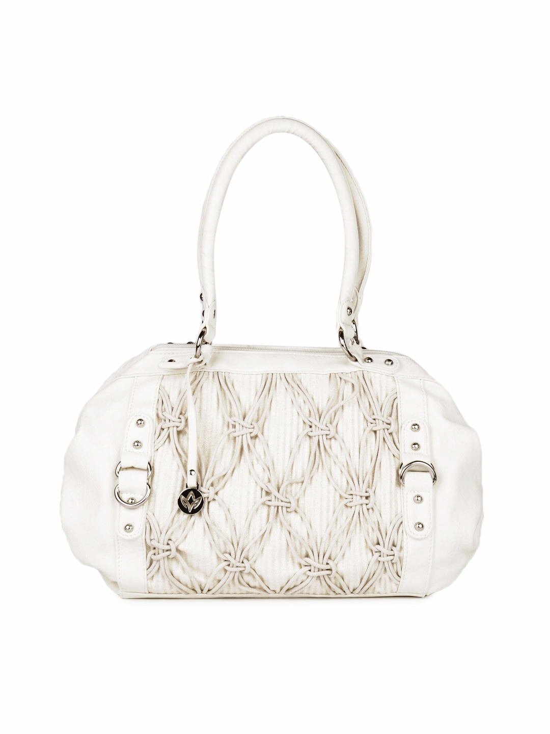 Mod'acc Women Off White Handbag