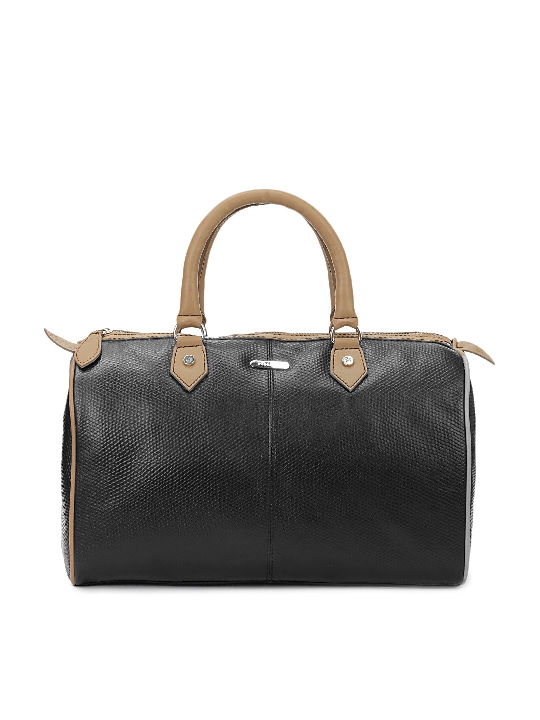 Fiorelli Women Black and Taupe Leather Handbag