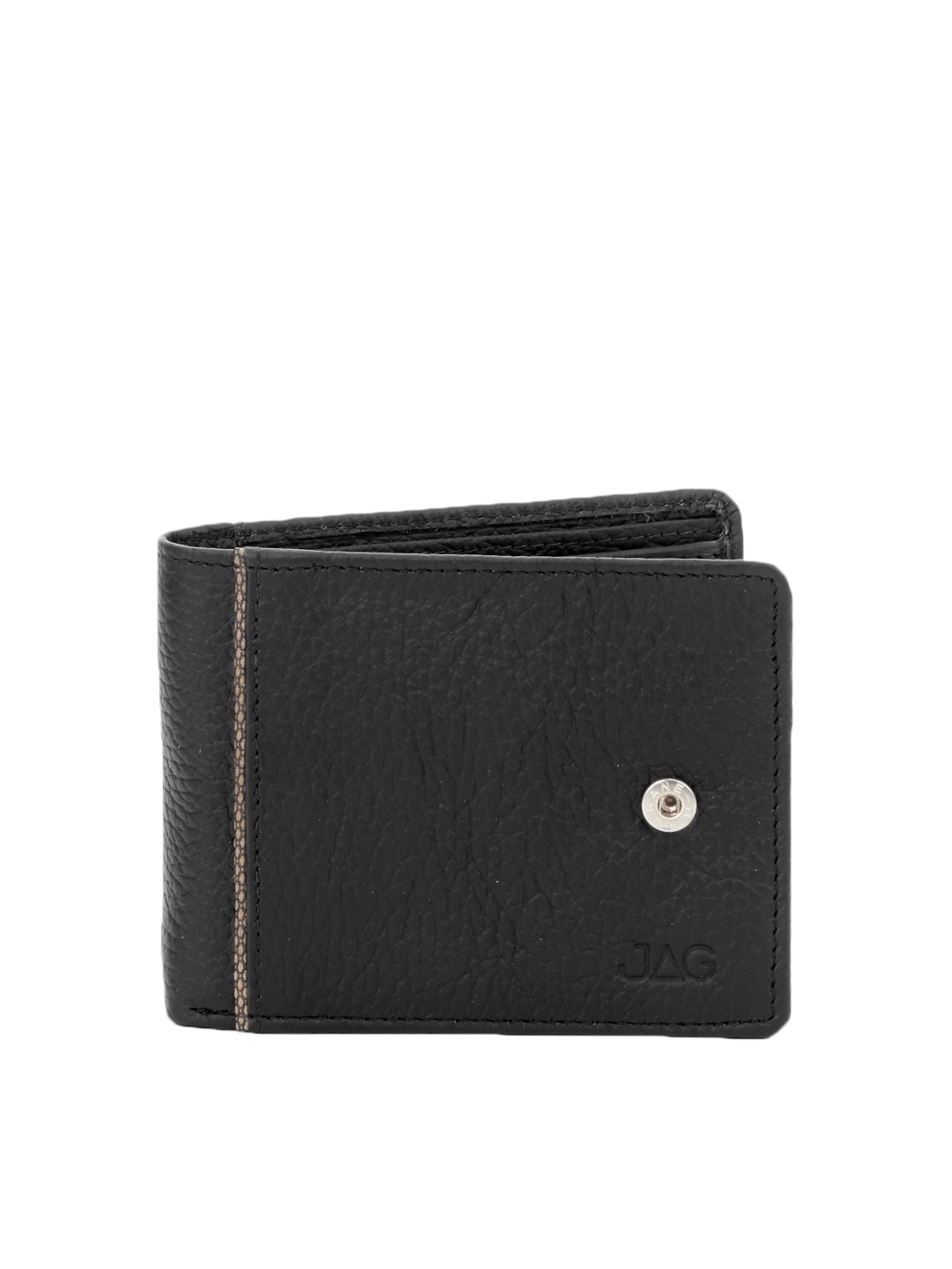 JAG Men Black Leather Wallet