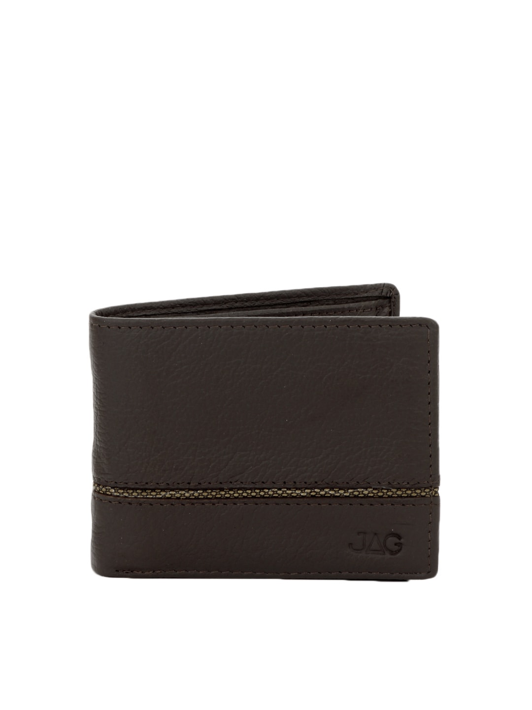 JAG Men Chocolate Brown Leather Wallet